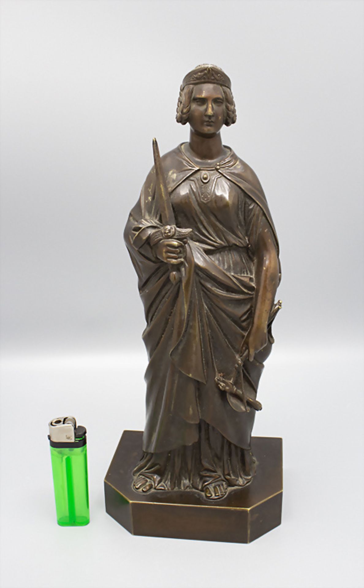 Bronzefigur 'Justicia' / Bronze figure 'Justicia', Susse Frères, Paris, 19. Jh.
