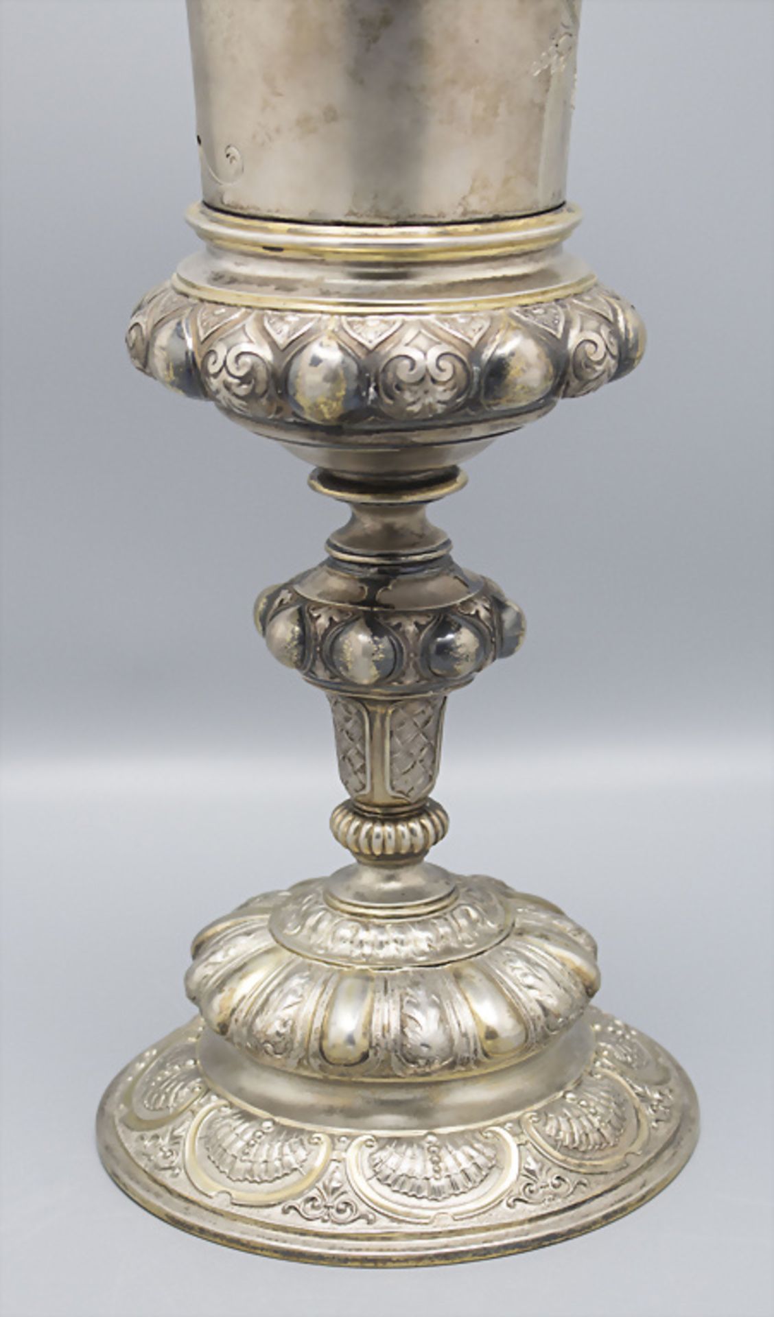 Deckelpokal / A lidded silver cup, Wilkens, Bremen, um 1890 - Image 7 of 9