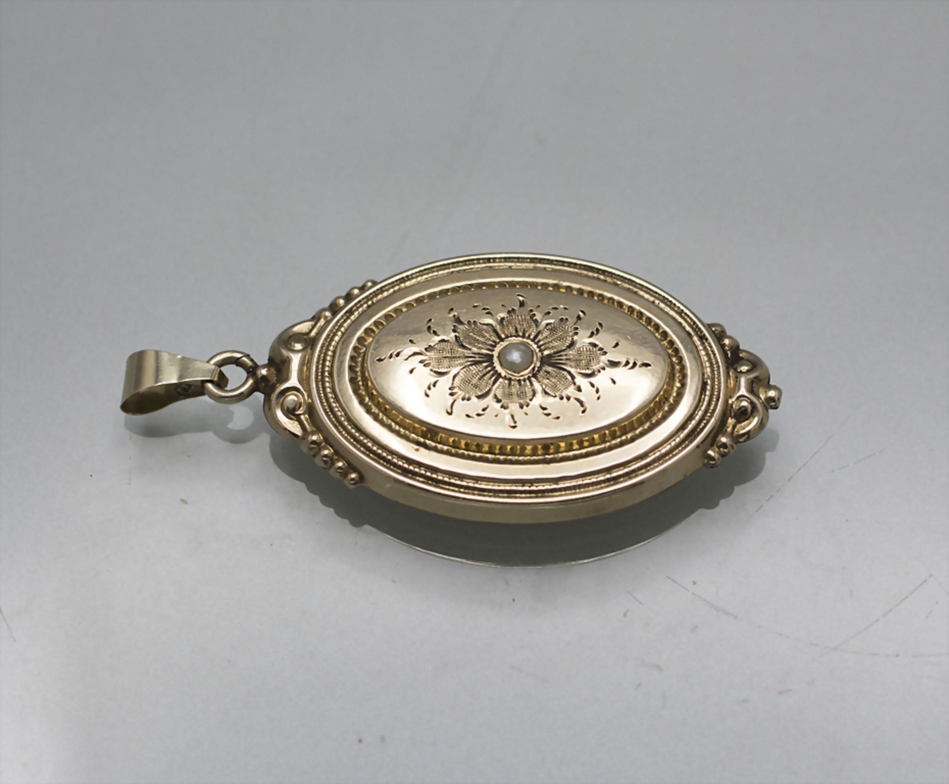 Biedermeier Anhänger od. Medaillon / A pendant, 19. Jh.