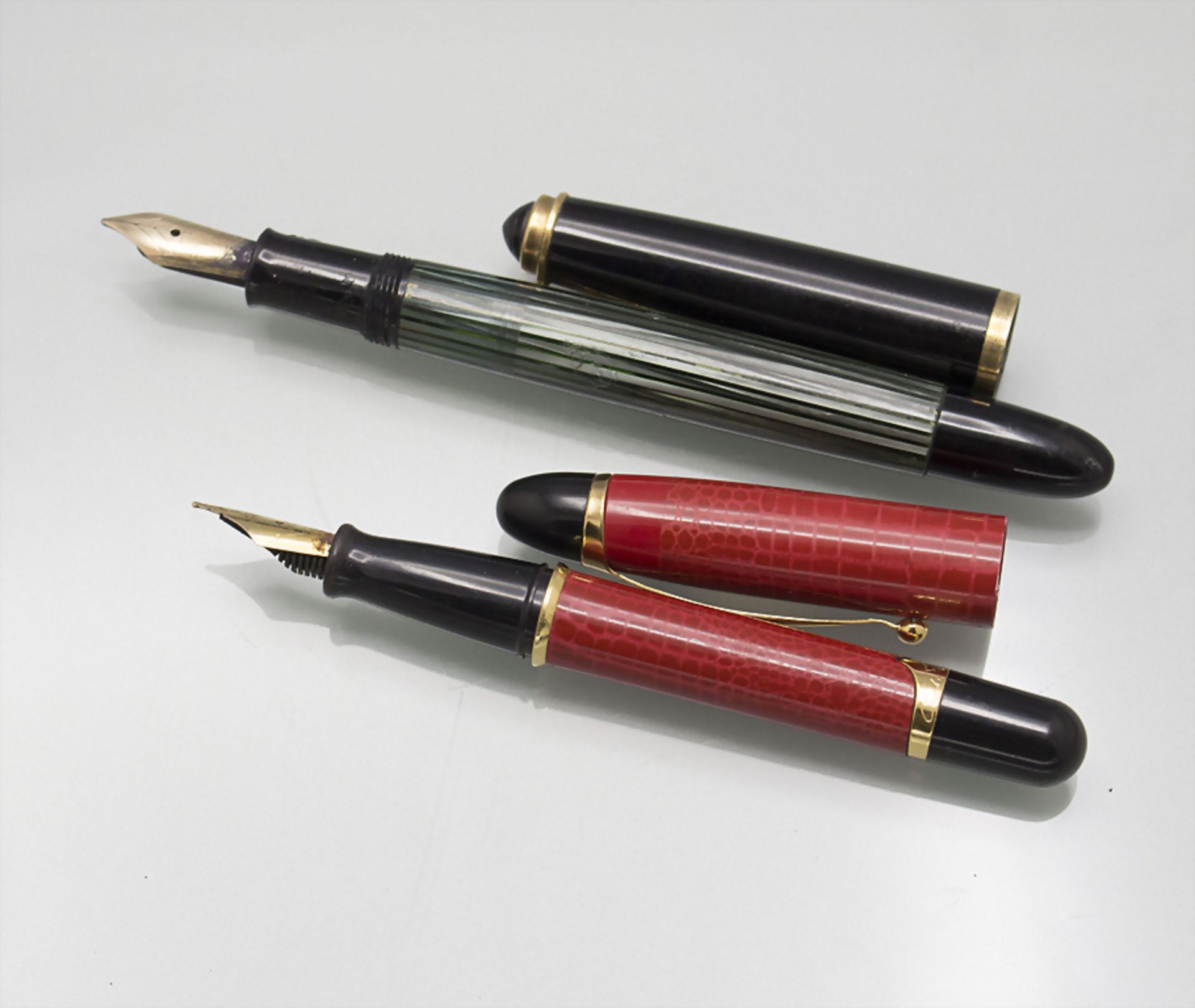 2 Füllfederhalter / Two fountain pens, Pelikan, Frankreich - Image 2 of 7