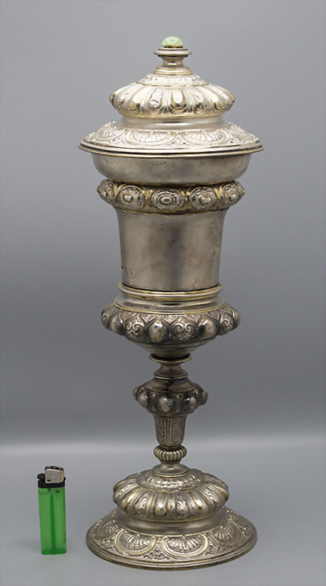 Deckelpokal / A lidded silver cup, Wilkens, Bremen, um 1890 - Image 6 of 9