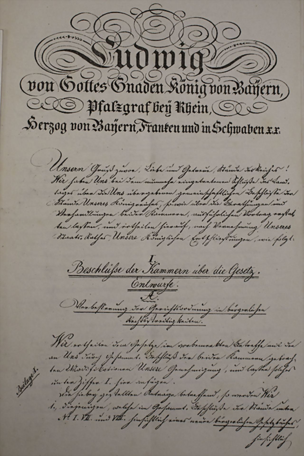 Konvolut Königshaus von Bayern / A collection of documents from the Bavarian Royal Family, 19. Jh. - Bild 3 aus 3
