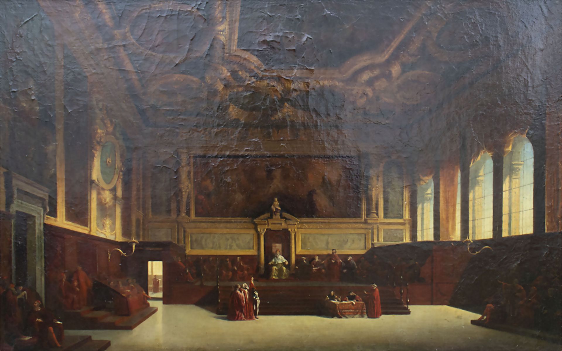 Charles A. Richard-Cavaro (1819-1880), 'Päpstliches Tribunal / 'Papal Tribunal', Venedig, 1857 - Image 4 of 6