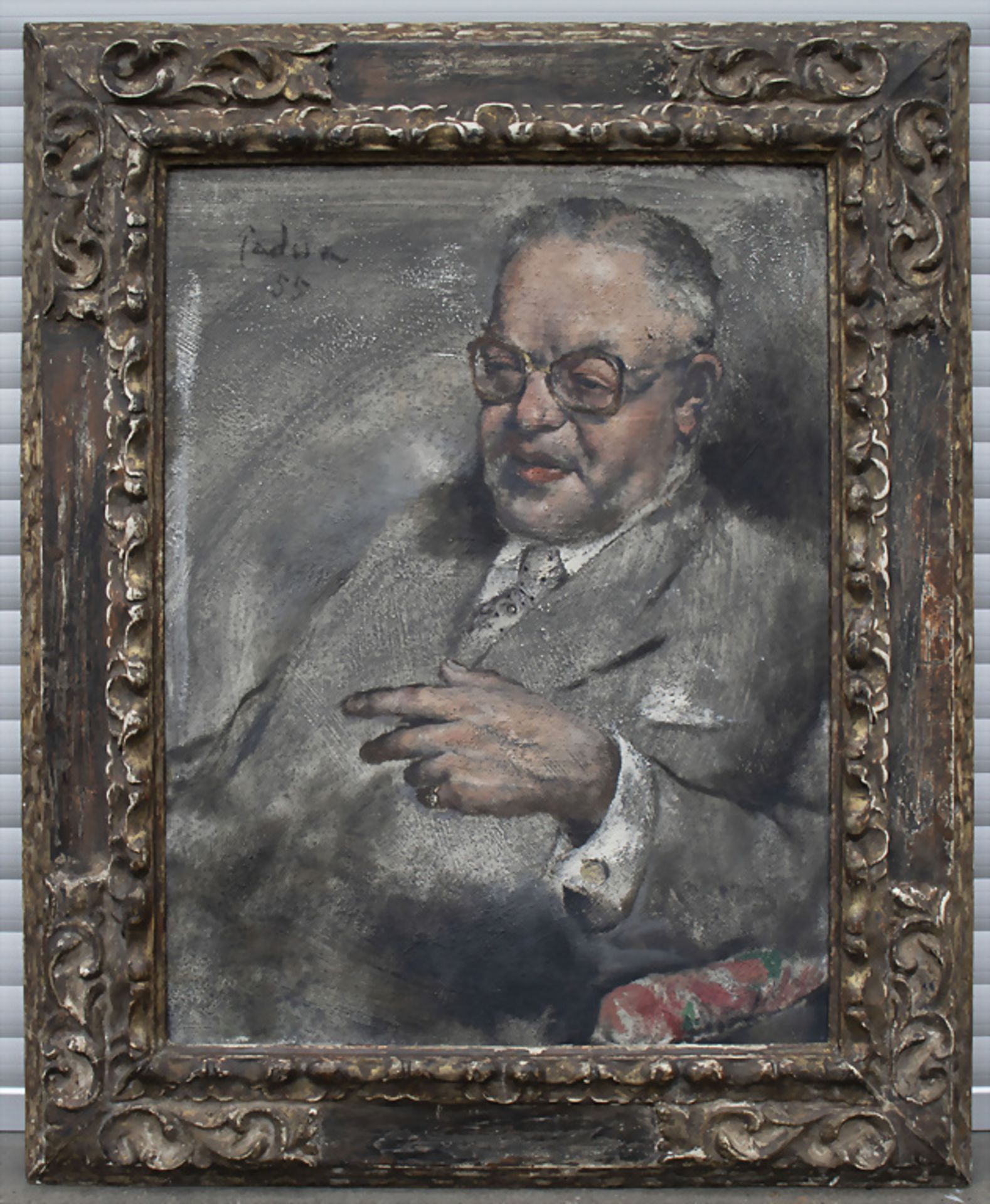 Paul Mathias PADUA (1903-1981), Herrenportrait / A portrait of a gentleman, 1955 - Bild 2 aus 7