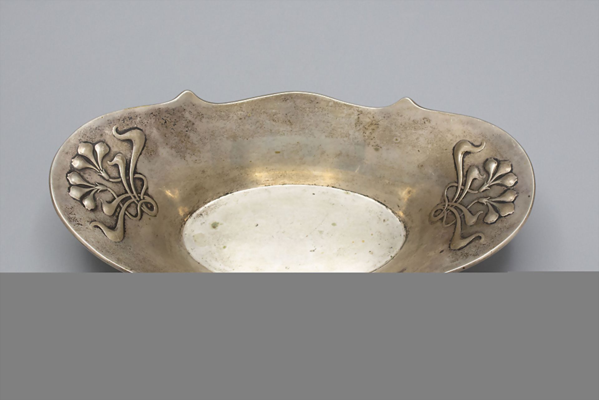 Jugendstil Silberschale / An Art Nouveau silver bowl, Gebrüder Deyhle, Schwäbisch Gmünd, um 1900 - Bild 2 aus 5