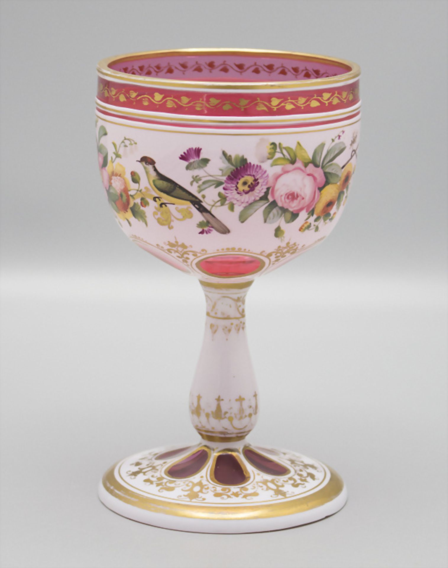 Pokal, Wilhelm Hoffmann, Prag/Karlsbad oder Josephinenhütte, Schreiberhau, um 1850 - Bild 2 aus 5