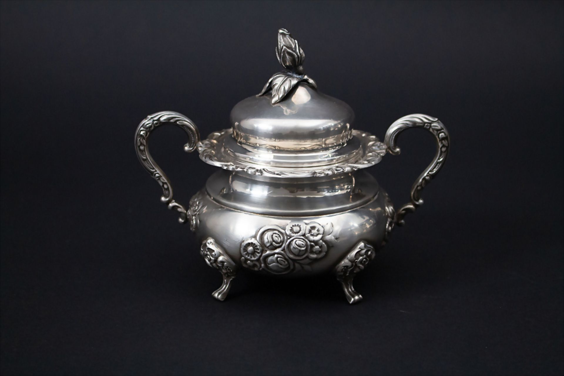 Kaffee- und Teekern / A silver coffee and tea set, Otto Wolter, Schwäbisch Gmünd, 20. Jh. - Bild 7 aus 9