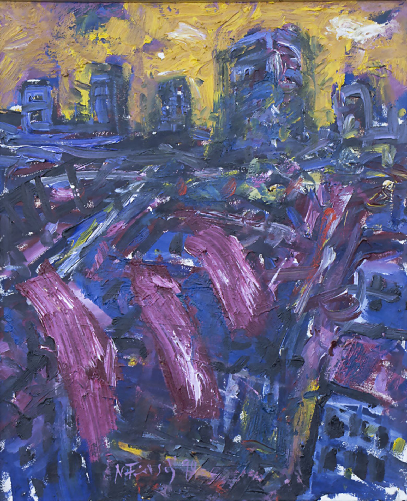 Norbert Fritsch (*1952), 'Abstraktes Gemälde' / An abstract painting