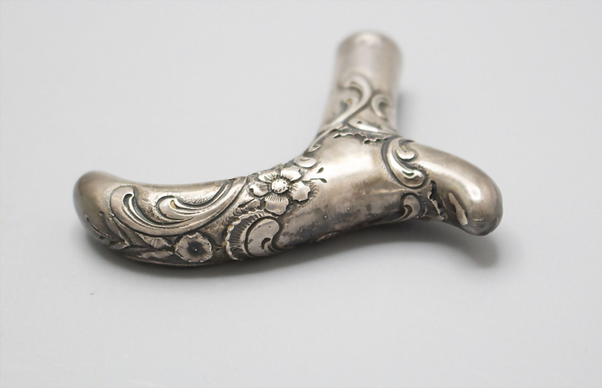 Schirmgriff im Etui / A silver umbrella set, wohl deutsch, um 1890 - Image 3 of 3