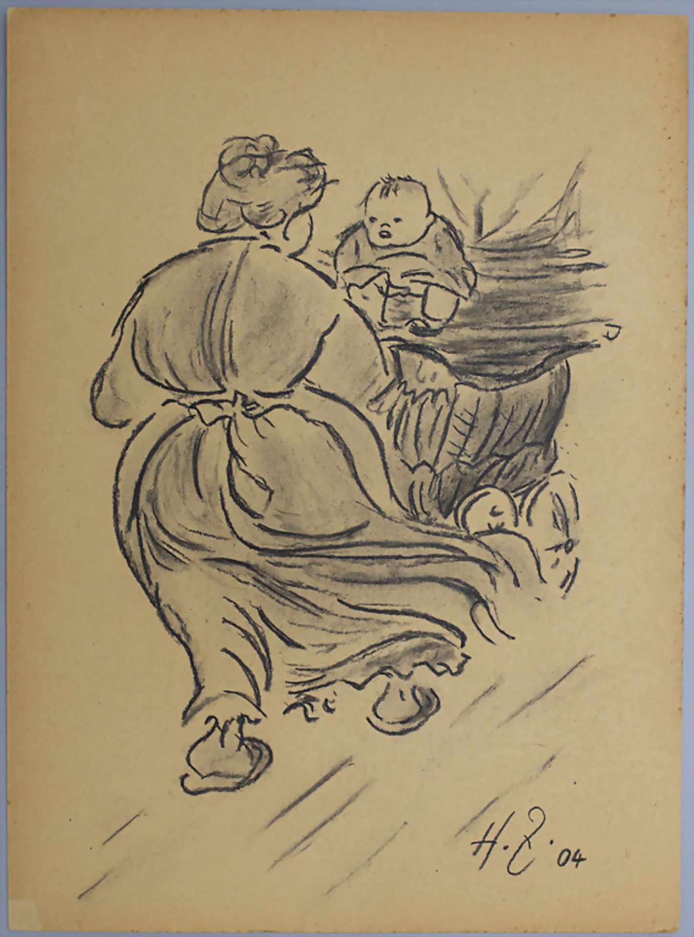 Heinrich ZILLE (1858-1929), 'Mutter mit Kind' / 'Mother with child', 20. Jh. - Image 2 of 3