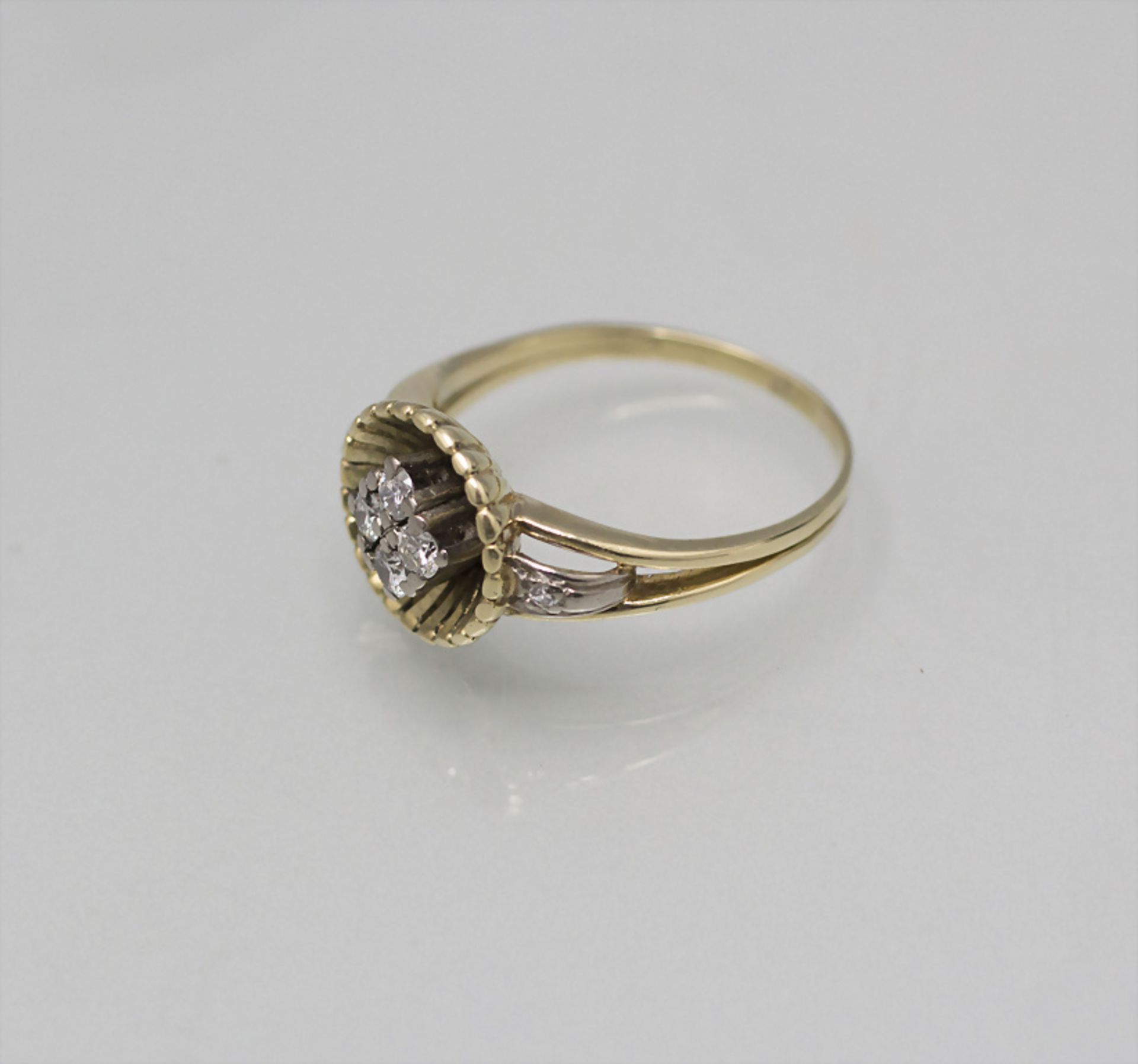 Damenring mit Diamanten / A ladies 14 ct gold ring with diamonds - Image 2 of 3