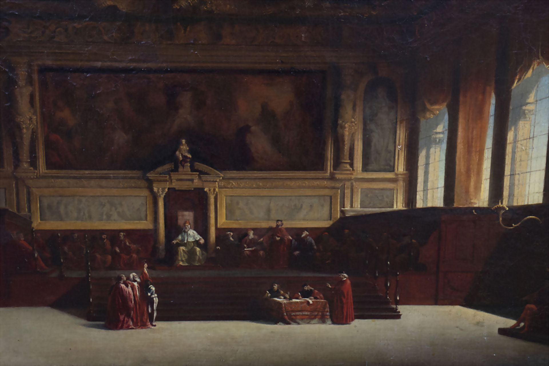 Charles A. Richard-Cavaro (1819-1880), 'Päpstliches Tribunal / 'Papal Tribunal', Venedig, 1857