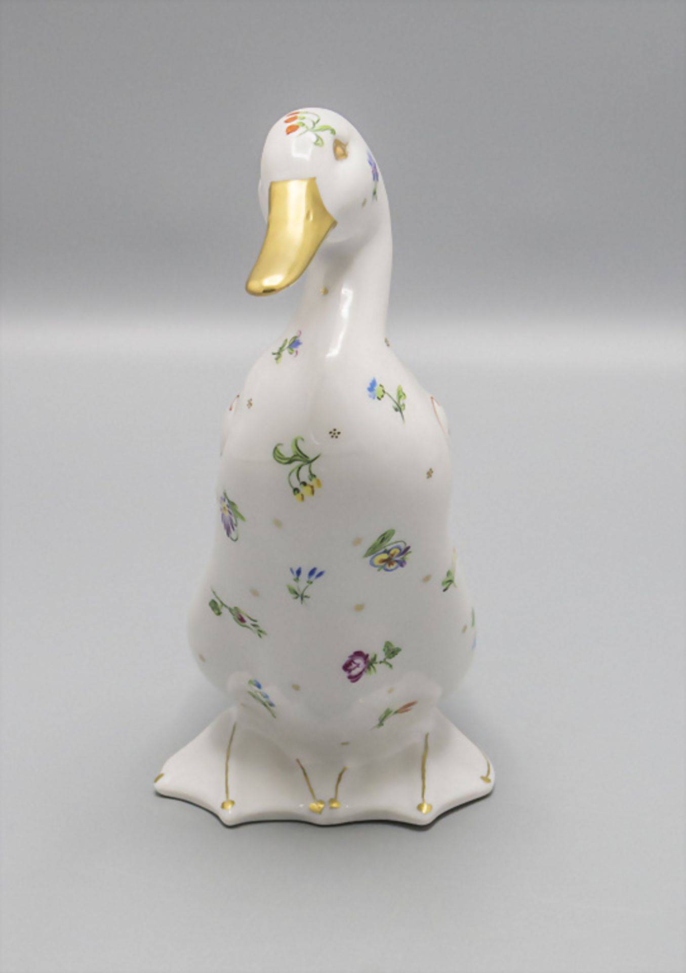 Porzellan Ente / A porcelain duck, Zürich, 20. Jh. - Image 3 of 5
