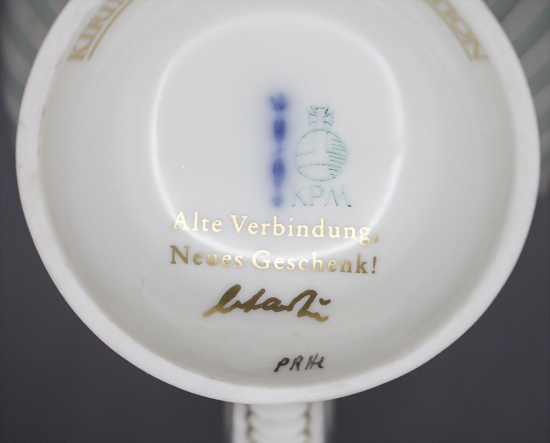 Porzellan Bierkrug mit Monogramm Friedrichs II. von Preußen / A porcelain beer mug, KPM ... - Image 4 of 4