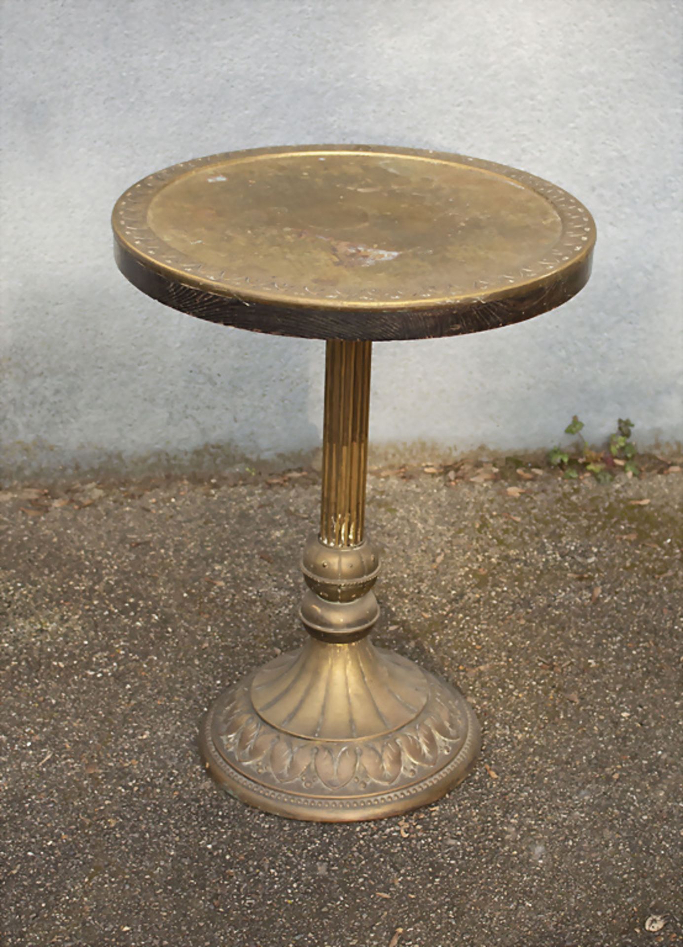 Runder Jugendstil Tisch / A round Art Nouveau table, deutsch, um 1900 - Image 2 of 5