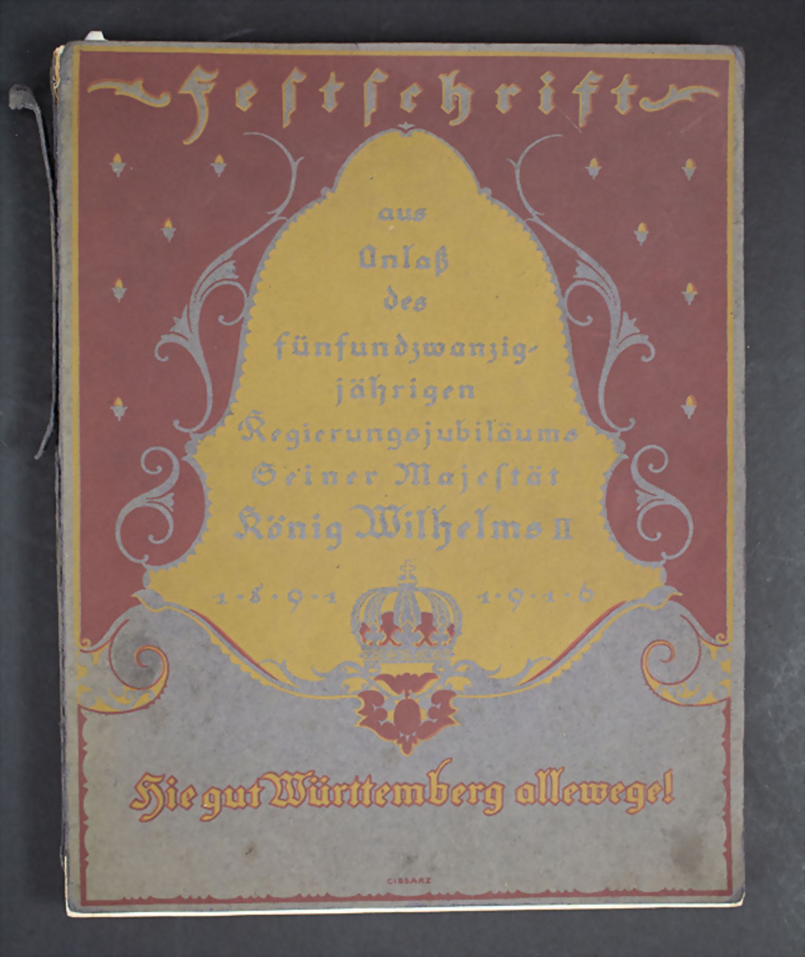 Gustav Ströhmfeld (Hrsg.): 'Festschrift aus Anlaß des fünfundzwanzigjährigen ... - Image 2 of 4