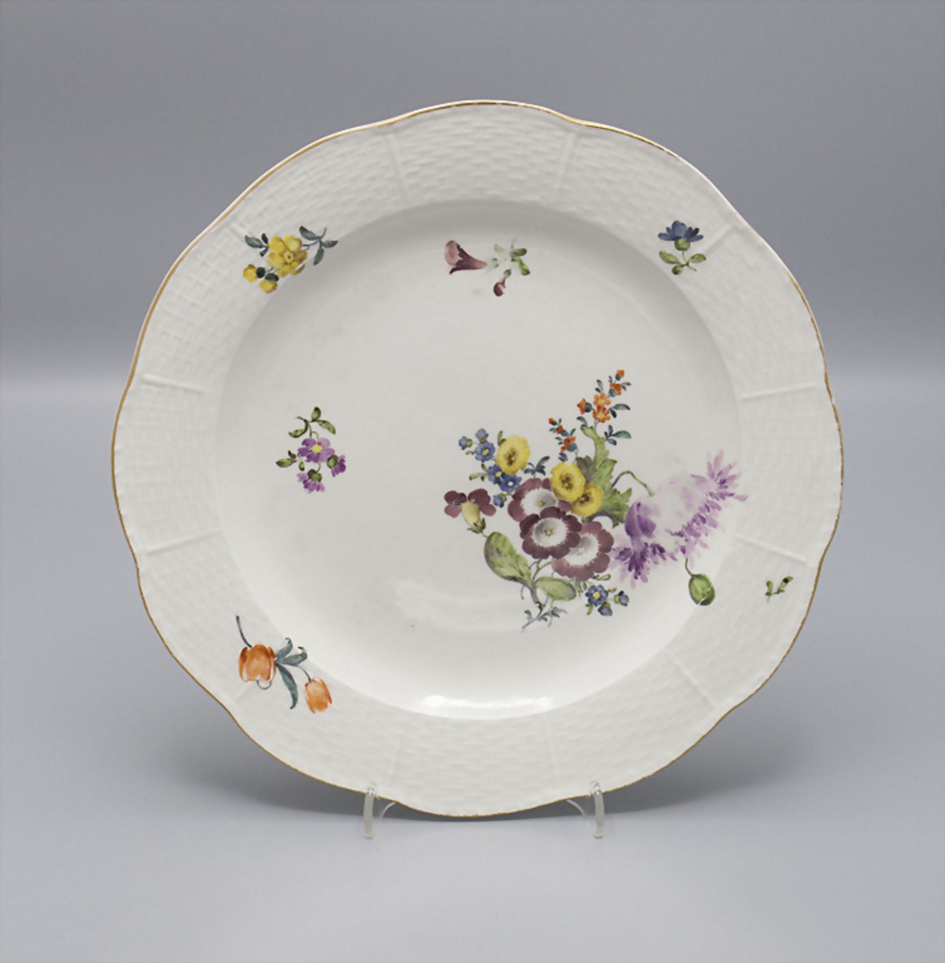 Teller / A porcelain plate, Meissen, 18. Jh.