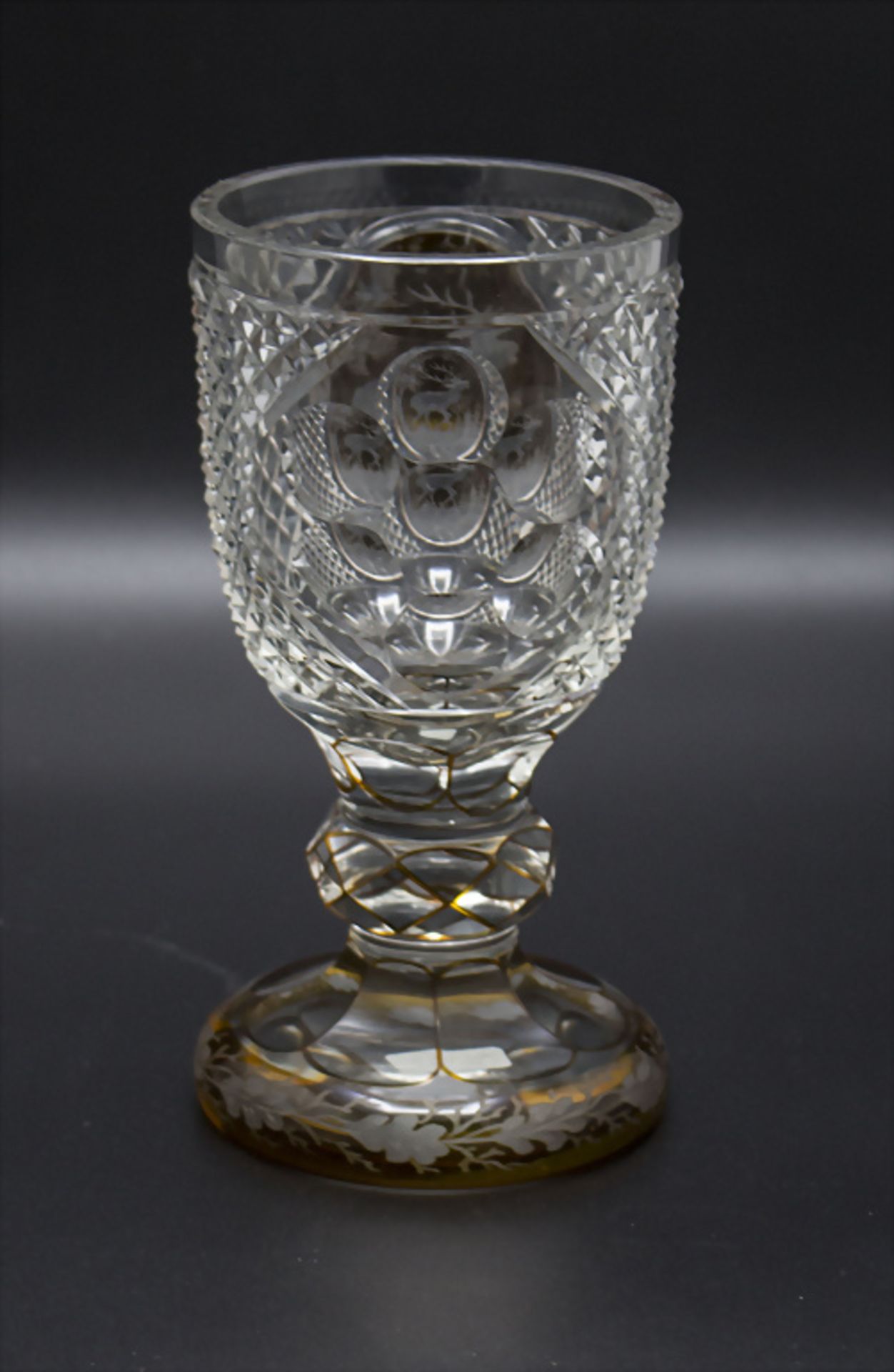 Glaspokal / A glass goblet, Böhmen, Ende 19. Jh. - Image 2 of 3