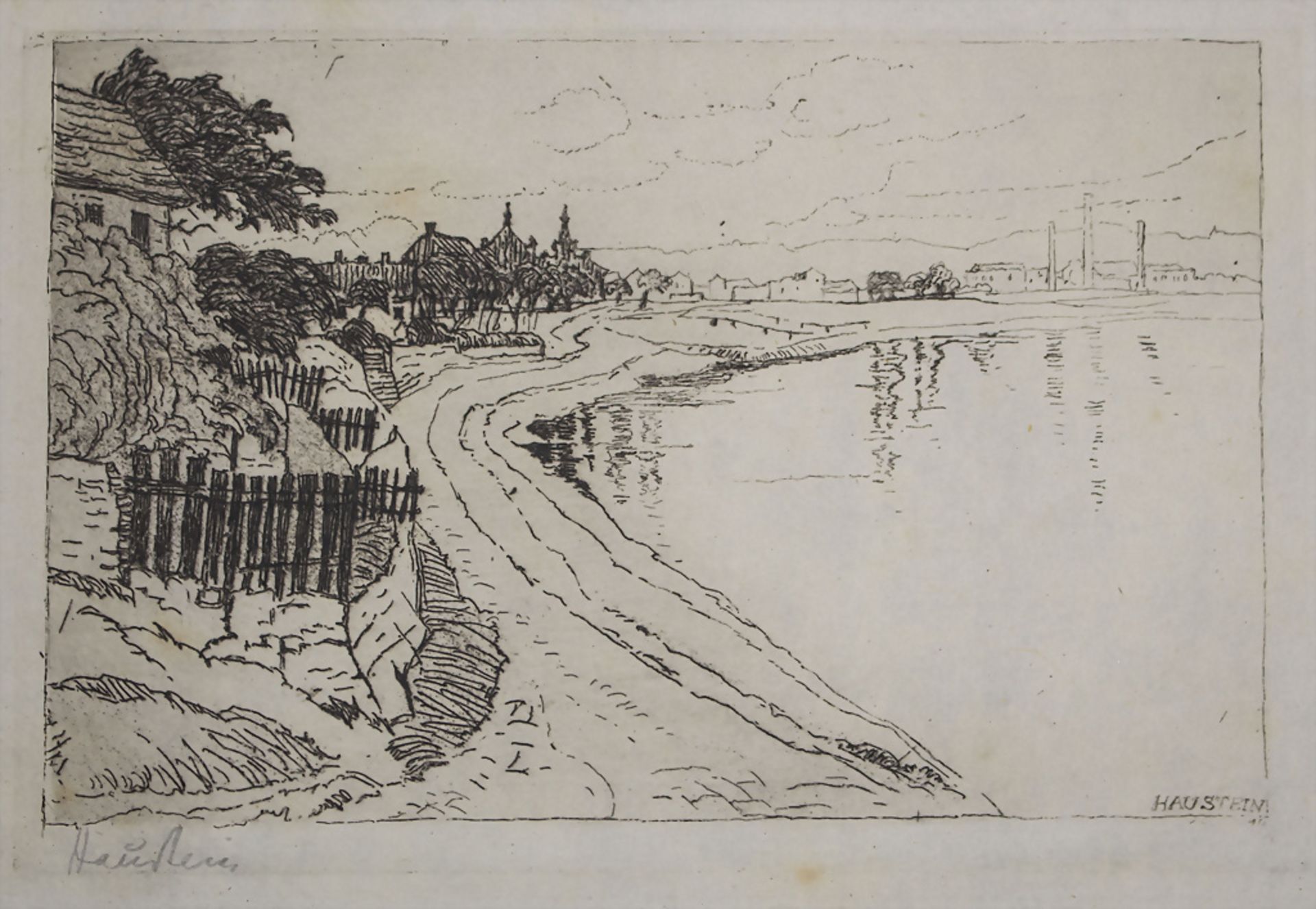 Paul HAUSTEIN (1880-1944), 'Uferansicht' / 'Shore view', 1914