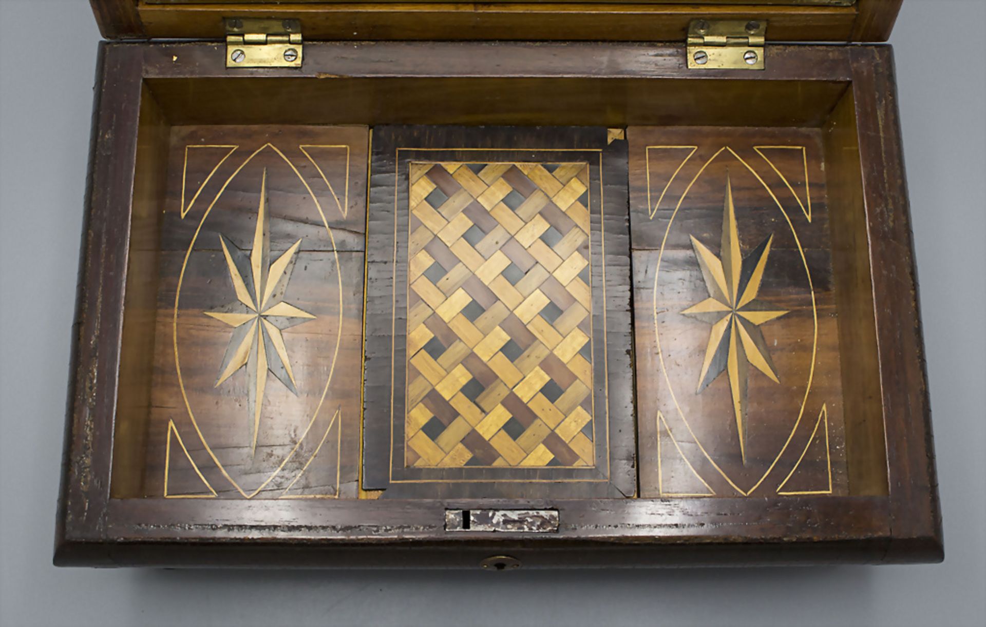 Biedermeier Nähkästchen / A Biedermeier sewing box, um 1840 - Bild 6 aus 9