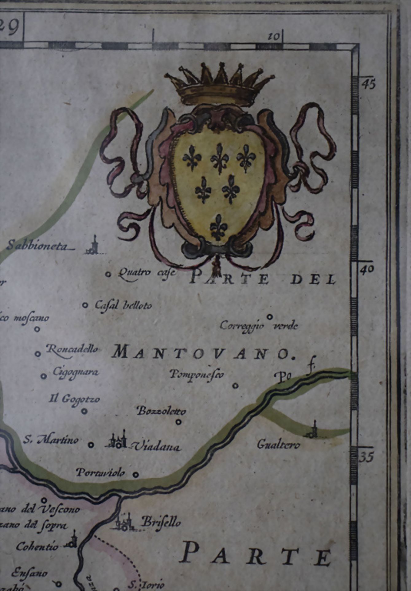 Landkarte 'Herzogtum Parma und Piacenza' / A map of the dukedom of Parma and Piacenza, 17. Jh. - Image 4 of 6