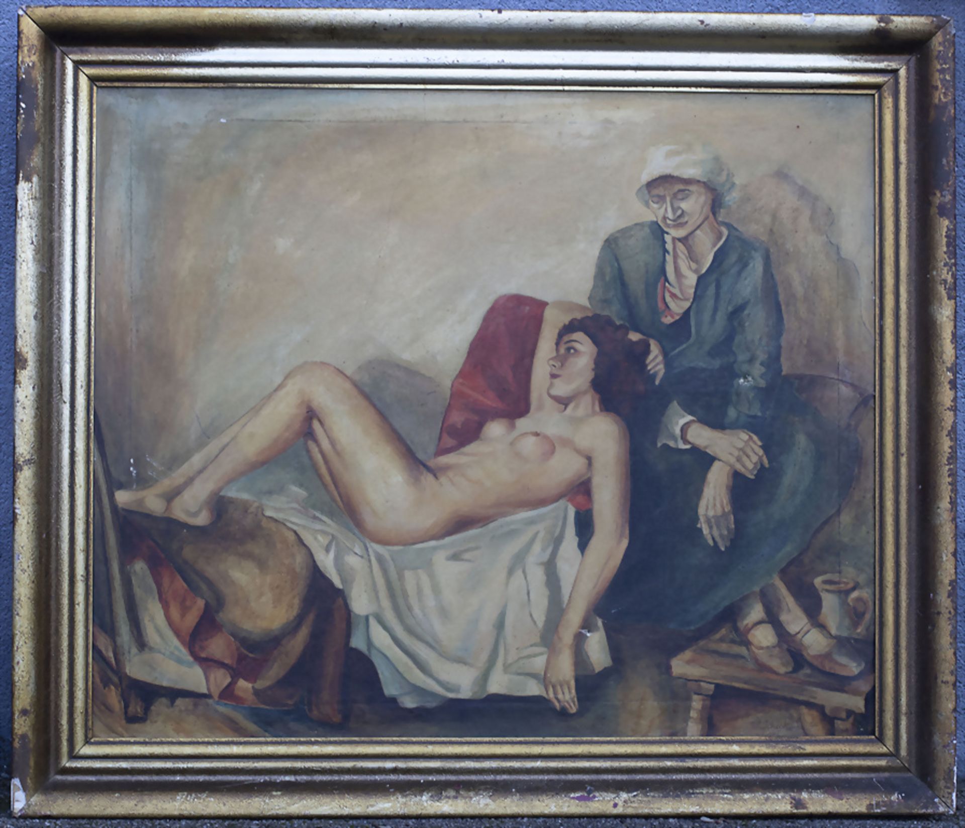 W. Schick, 'Akt mit Mutter' / A nude with mother, 1941 - Bild 2 aus 8