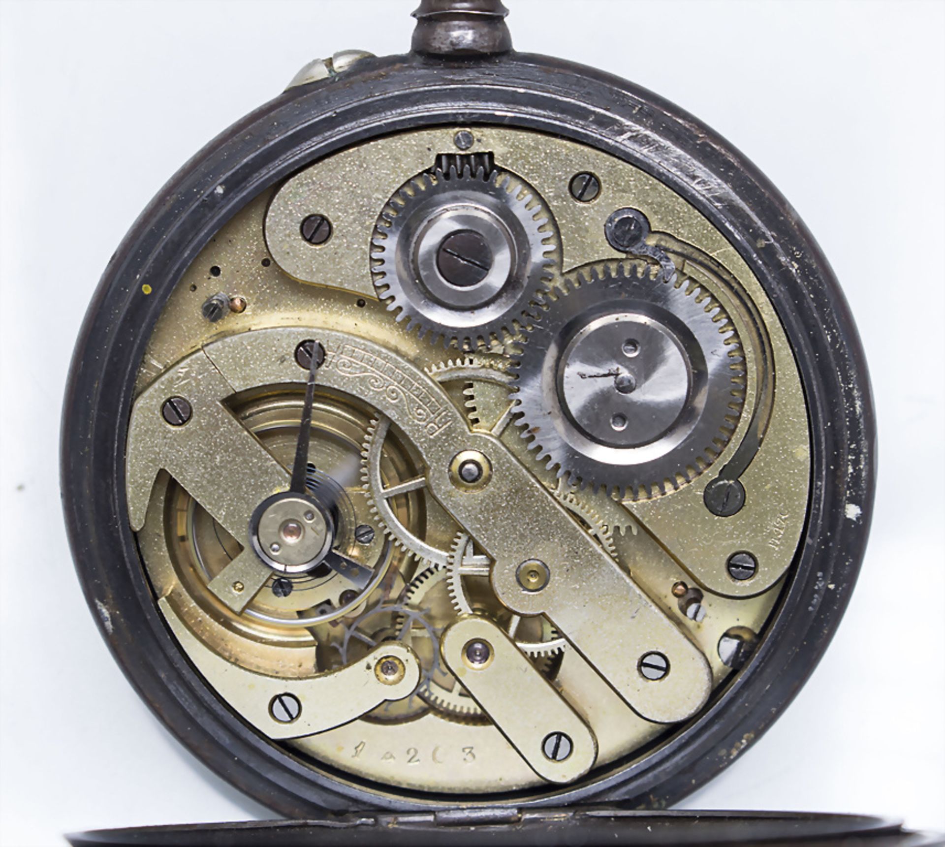 Herrentaschenuhr mit Vollkalender / A men's pocket watch, Schweiz, um 1900 - Image 5 of 5