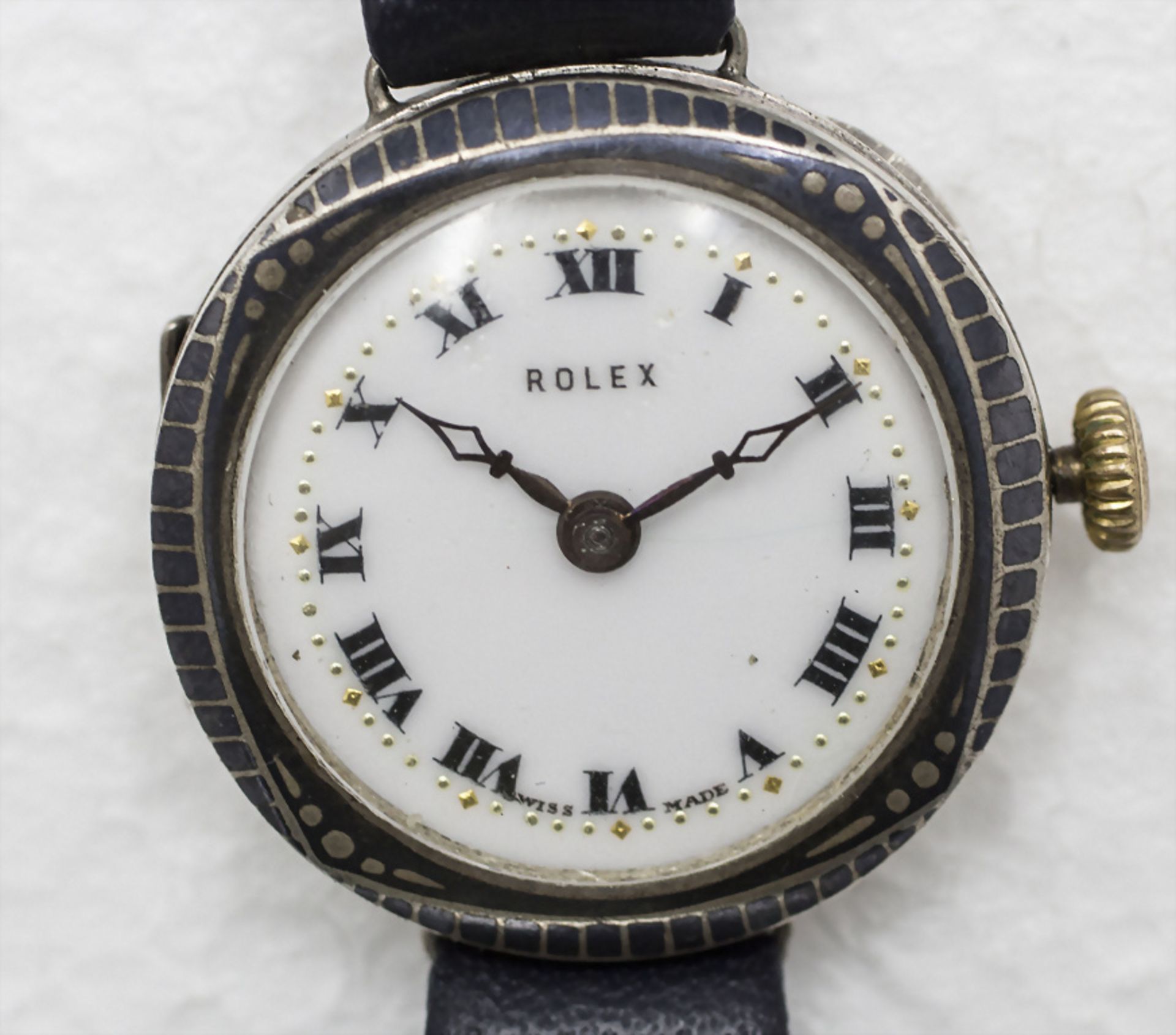 Damenuhr / A silver ladies watch, Rolex, um 1925