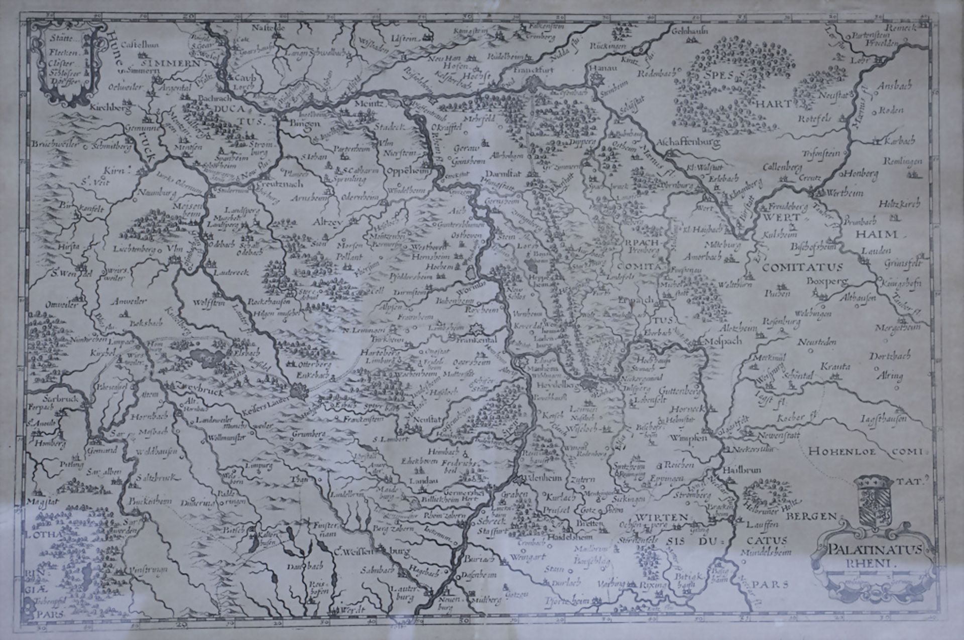 Konvolut drei Pfalz-Karten / A set of three maps of the 'Palatine region', 19. Jh. - Image 4 of 7