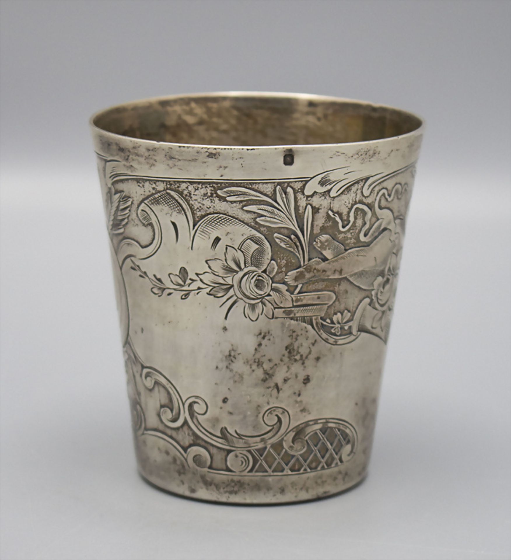 Schützenbecher / A silver beaker, Armand Fresnais, Paris, um 1890 - Image 2 of 7