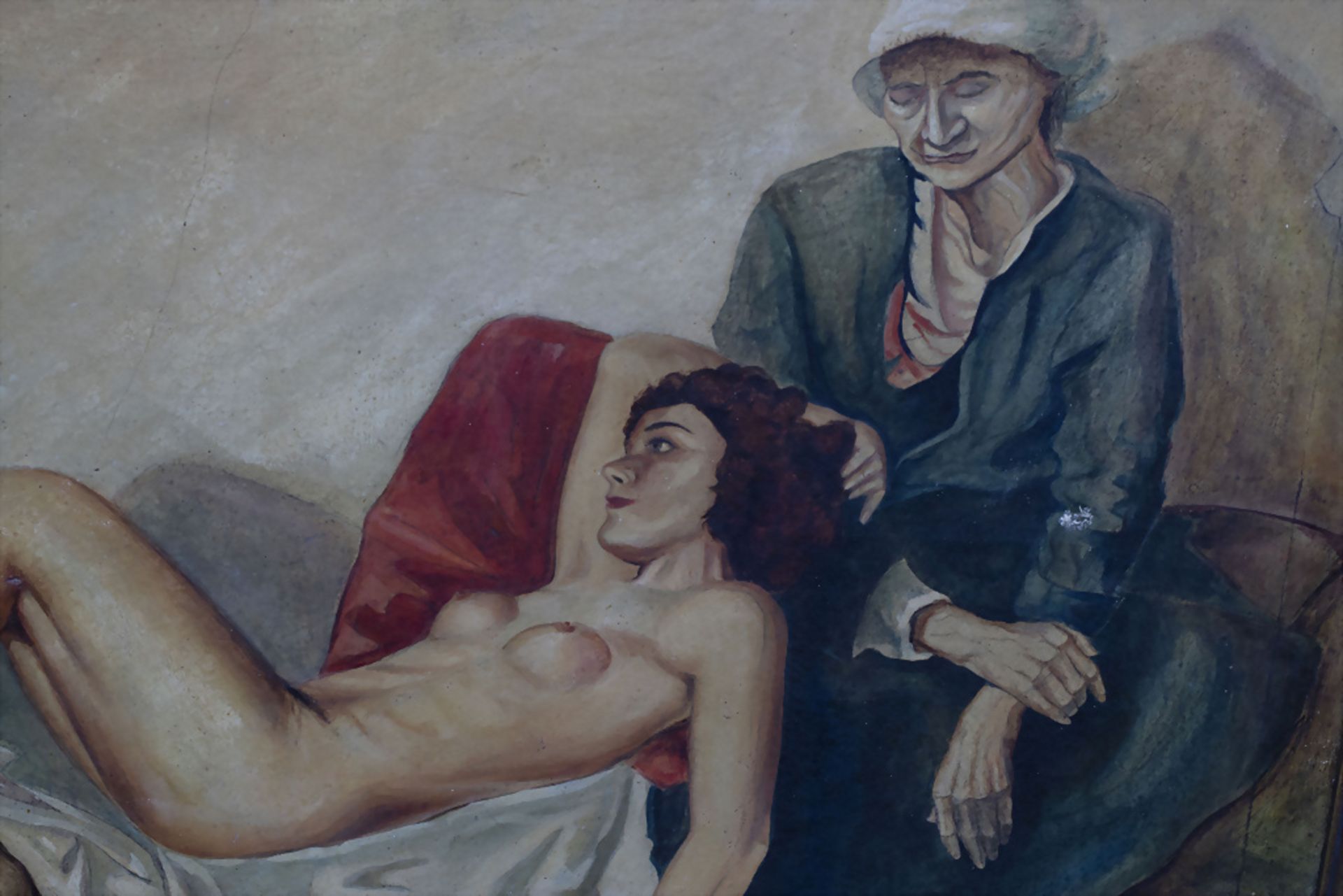 W. Schick, 'Akt mit Mutter' / A nude with mother, 1941 - Bild 4 aus 8