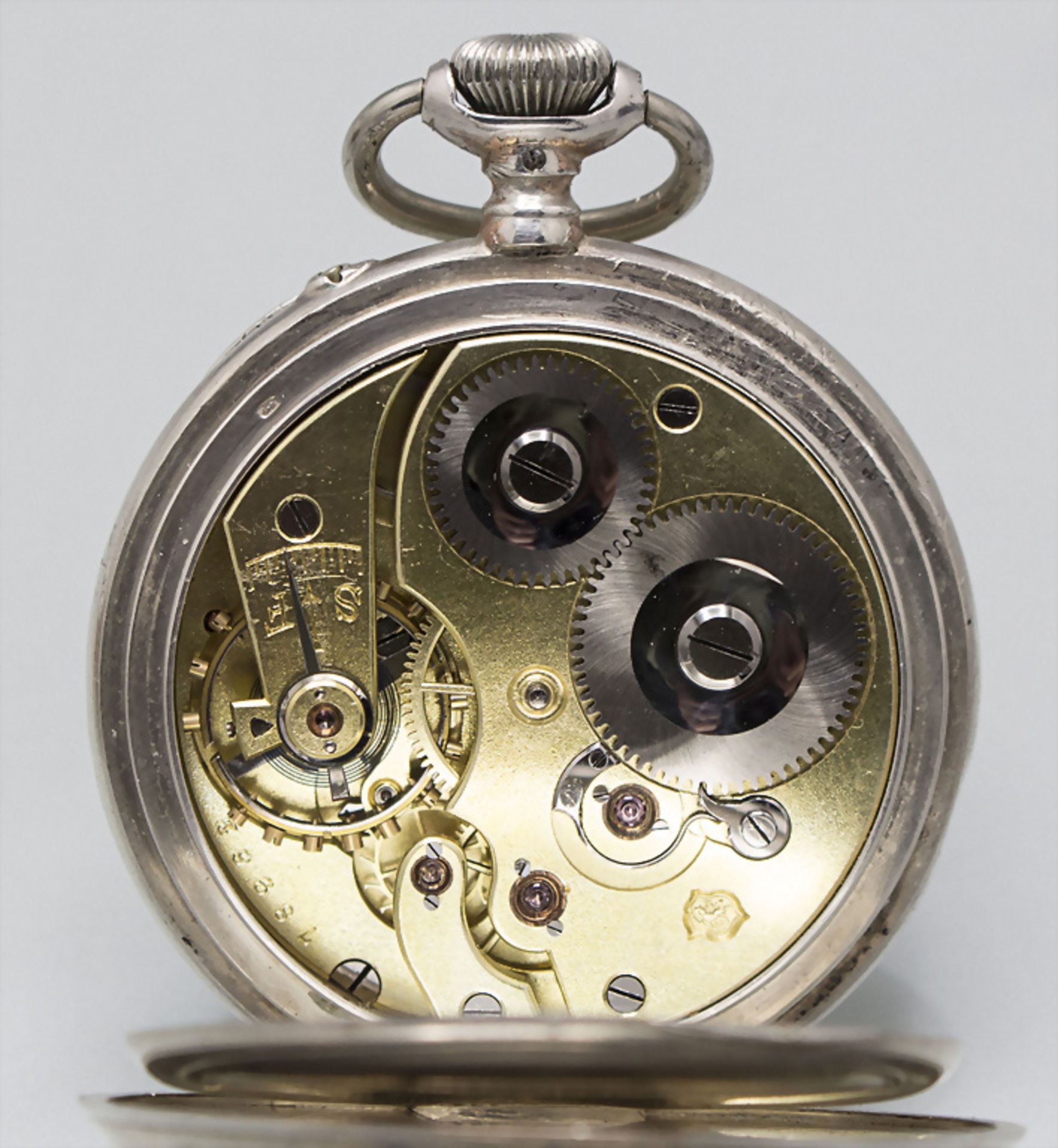 Offene Herrentaschenuhr / A men's silver pocket watch, F. Hoffmann, Weissenfels, um 1892 - Image 6 of 8