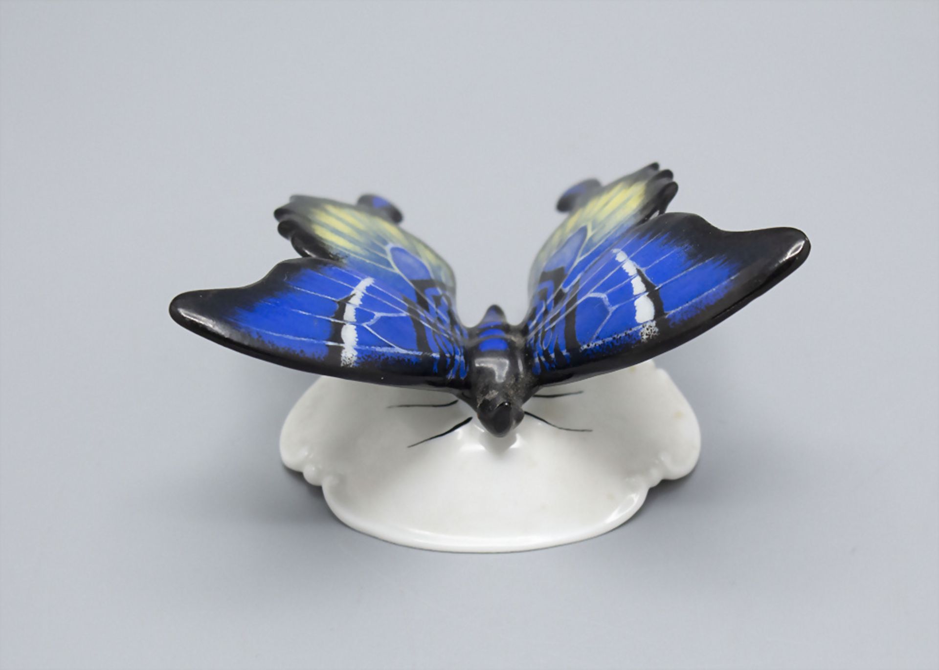 Porzellan Schmetterling / A porcelain butterfly, Rosenthal, Selb, Ende 20. Jh. - Bild 3 aus 6