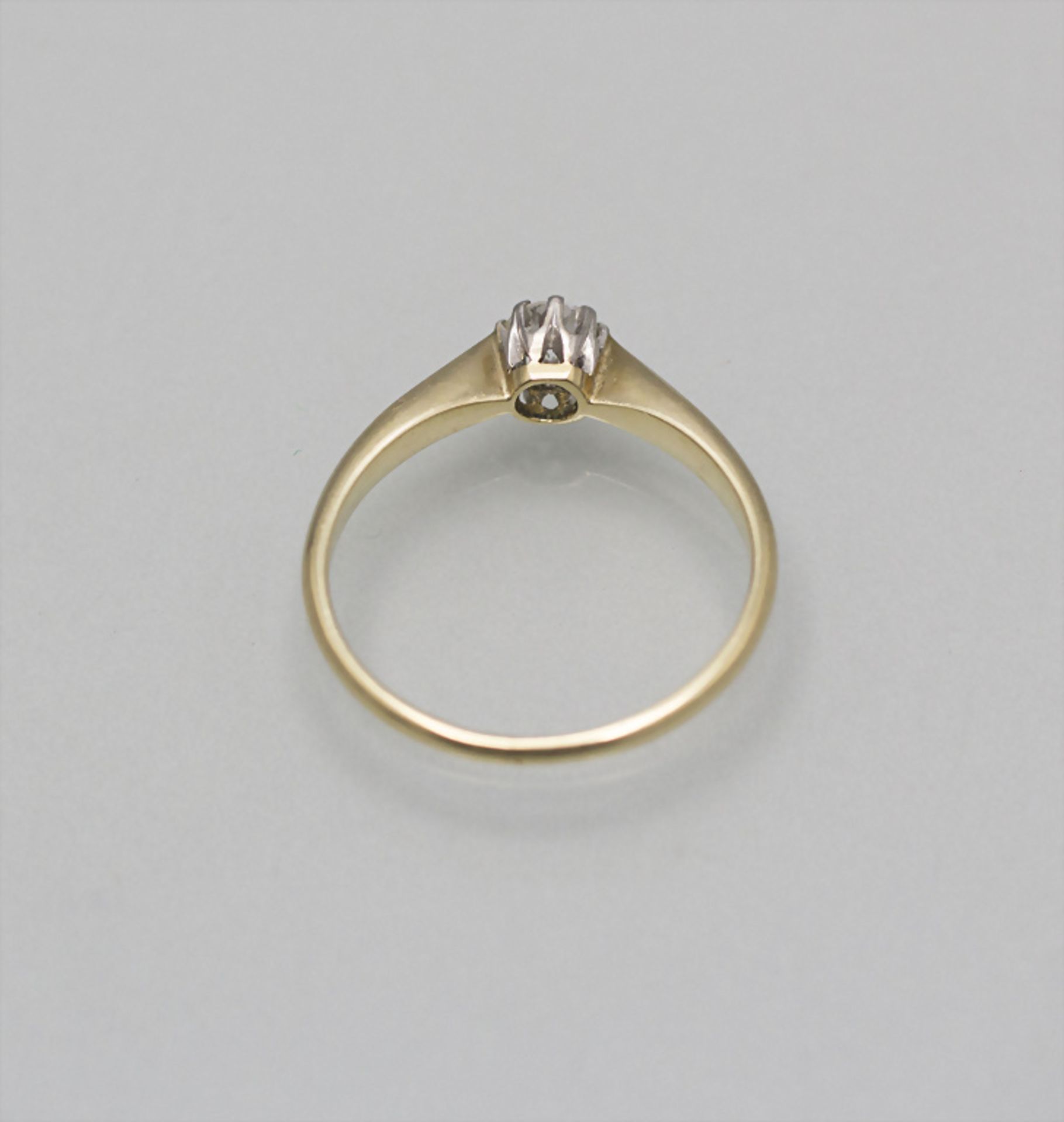 Damenring mit Brillant / A ladies 14 ct gold ring with diamond - Bild 2 aus 2