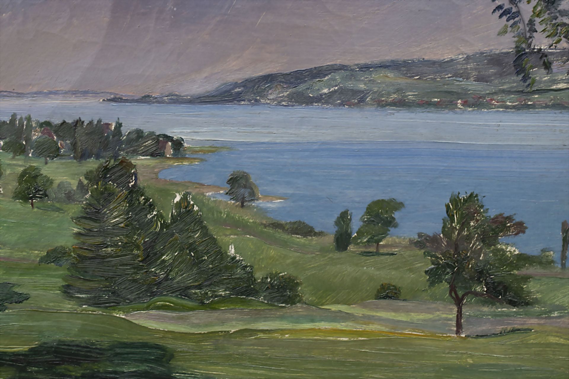 Monogrammist des 20. Jh., 'Landschaftsansicht' / 'Landscape view', 1920 - Bild 4 aus 6