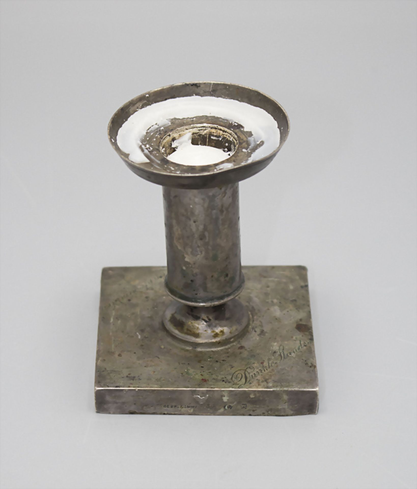 Kerzenleuchter / A silver candlestick, um 1920