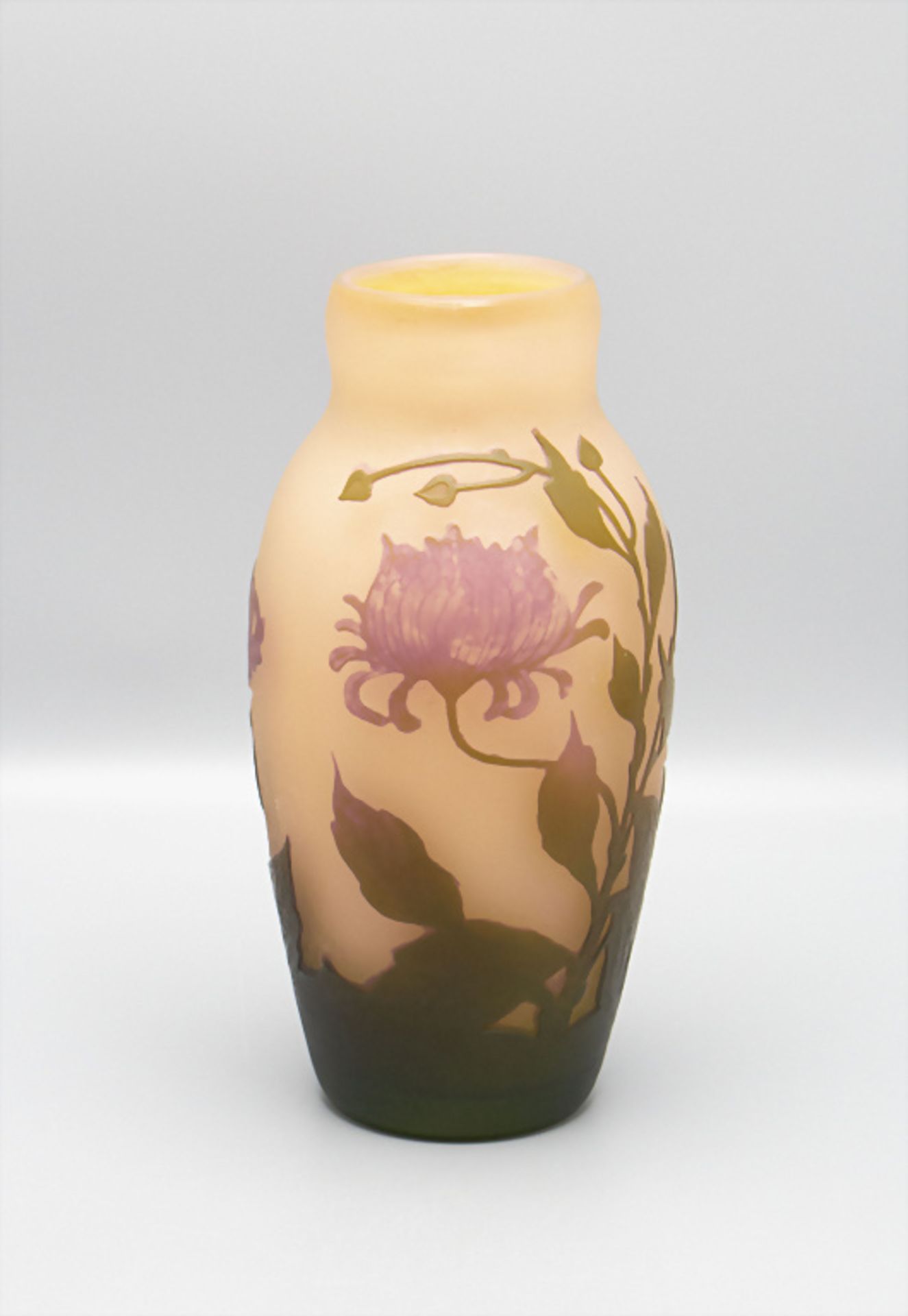 Jugendstil Vase, Arsall, Vereinigte Lausitzer Glaswerke AG, Weisswasser, 1921