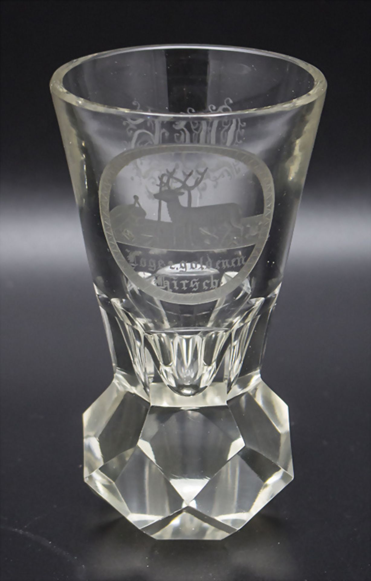 Logenglas 'Freimaurerkanone', deutsch, um 1900