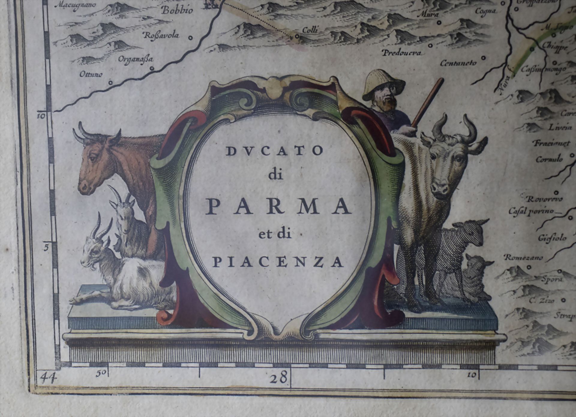 Landkarte 'Herzogtum Parma und Piacenza' / A map of the dukedom of Parma and Piacenza, 17. Jh. - Image 3 of 6