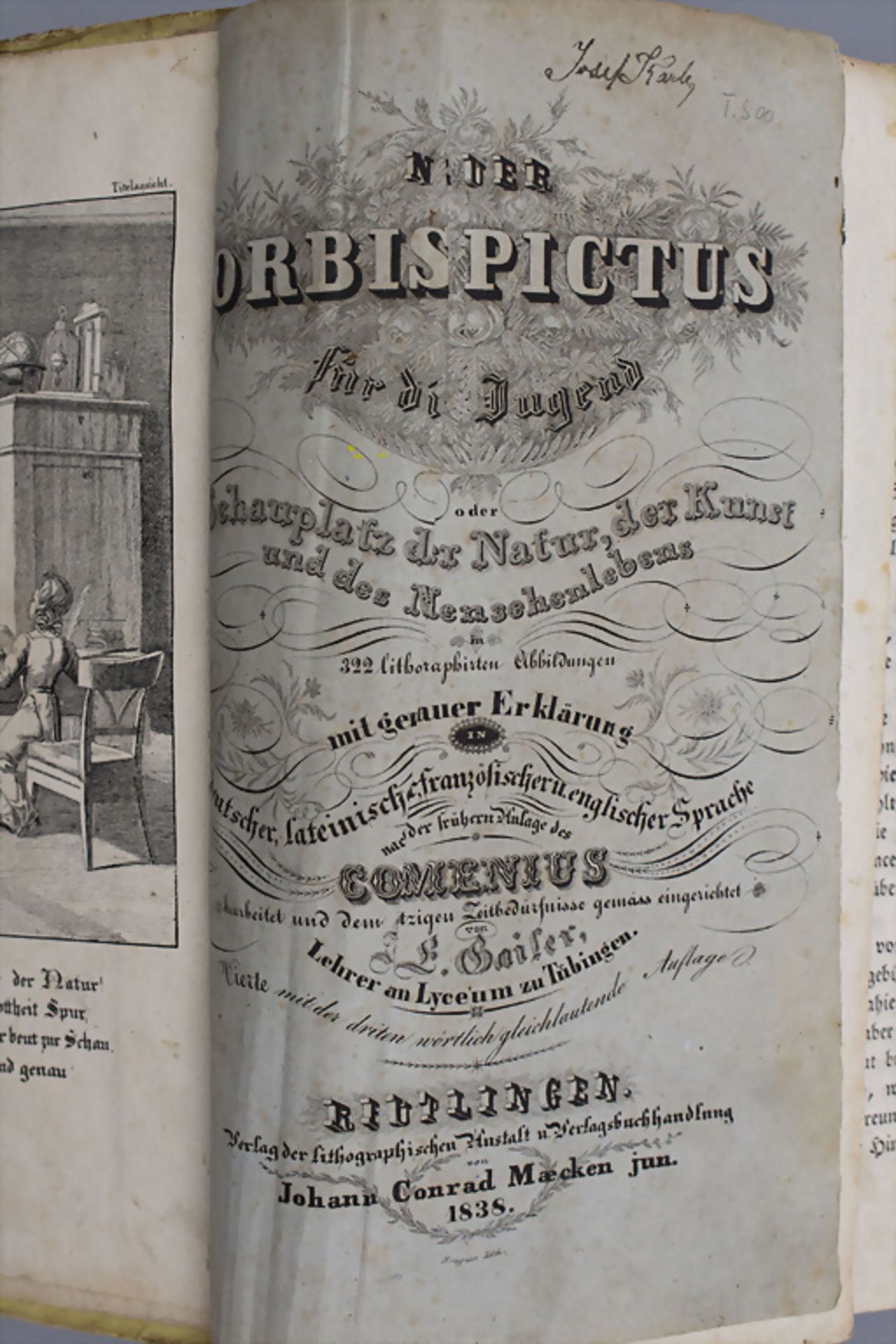 Jacob E. Gailer: 'Neuer Orbis Pictus für die Jugend', Reutlingen, 1838 - Bild 5 aus 9