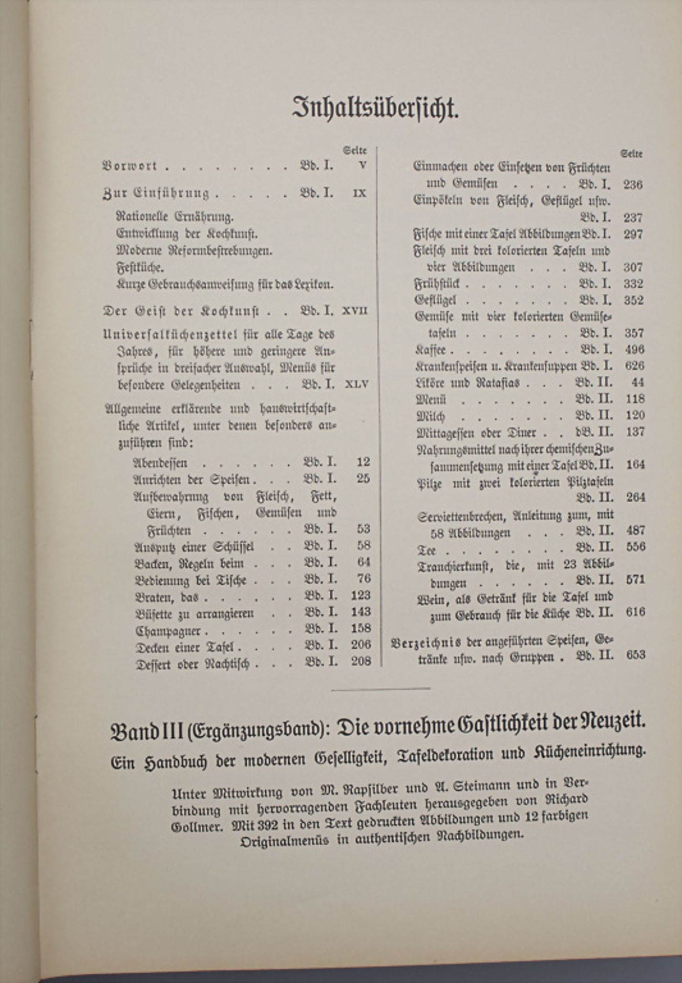 'Universal-Lexikon der Kochkunst', 1909 - Bild 3 aus 6