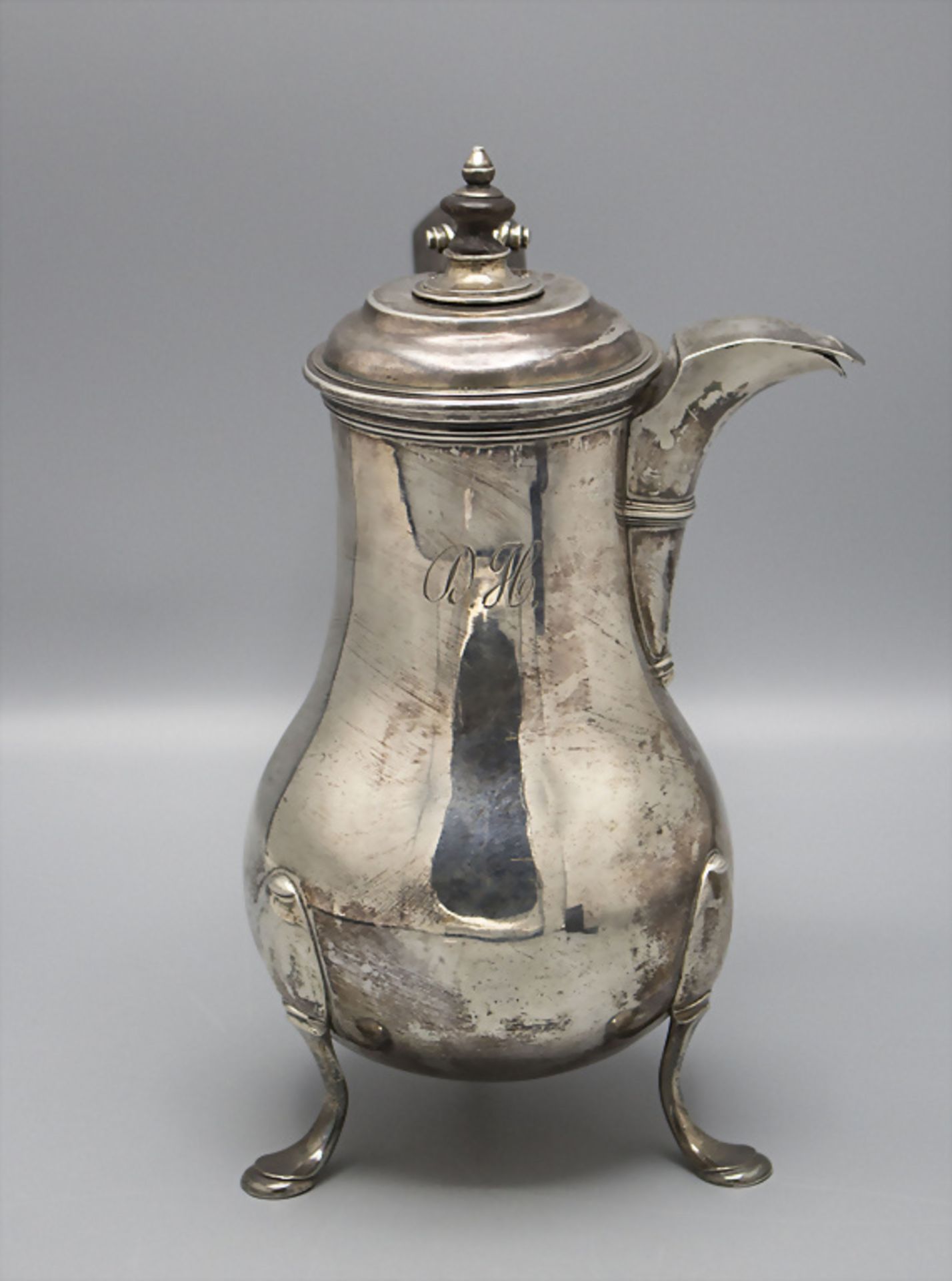 Barock Schokoladenkanne / Chocolatière / A Baroque silver hot chocolate pot, Metz, 1763 - Bild 2 aus 5