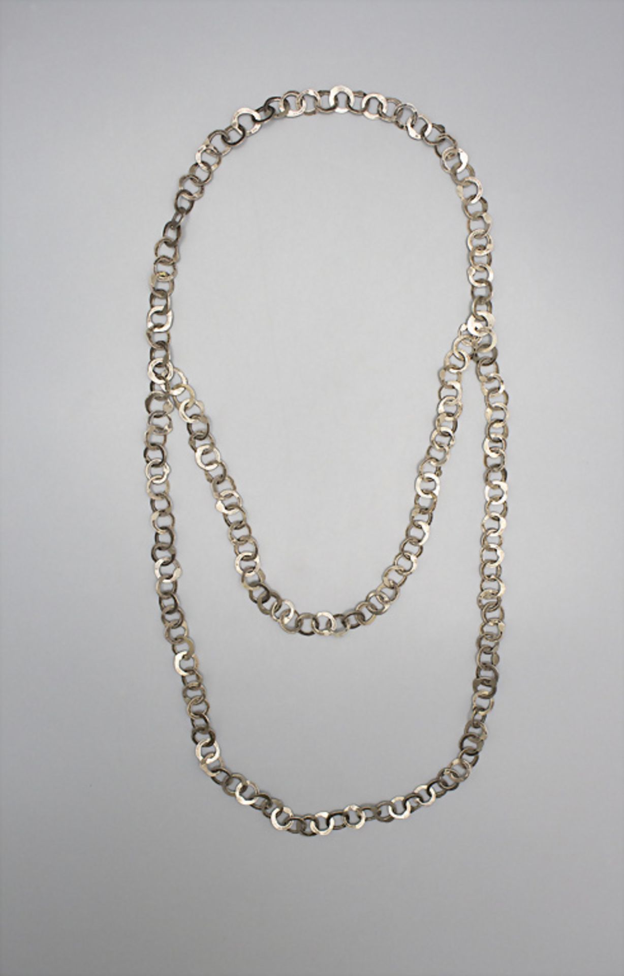 Vintage Silberkette / A vintage silver necklace, wohl 1970er Jahre - Bild 2 aus 3