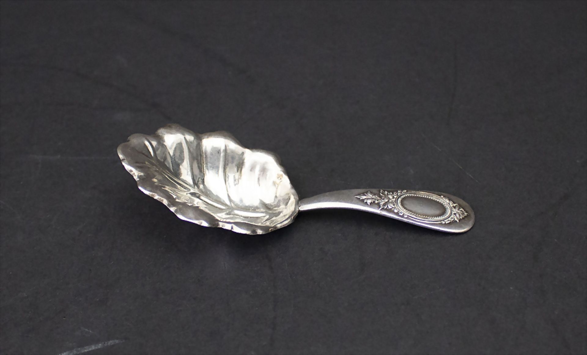 Löffel für Teedose / A silver tea caddy spoon, Frankreich, um 1860 - Bild 2 aus 5