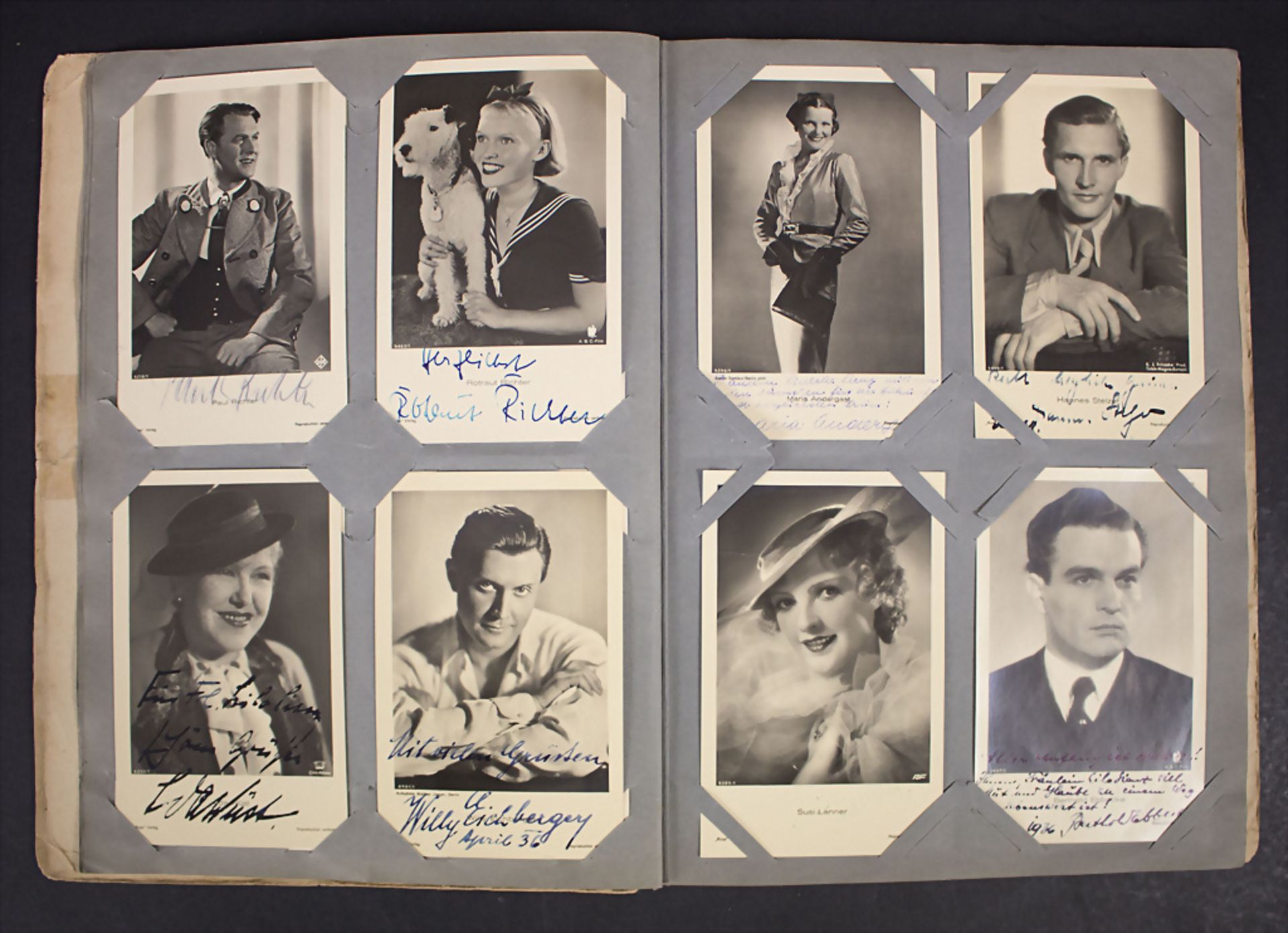 Filmstar Fotoalbum mit Autographen 'Unsere Filmlieblinge', um 1930 - Bild 3 aus 3