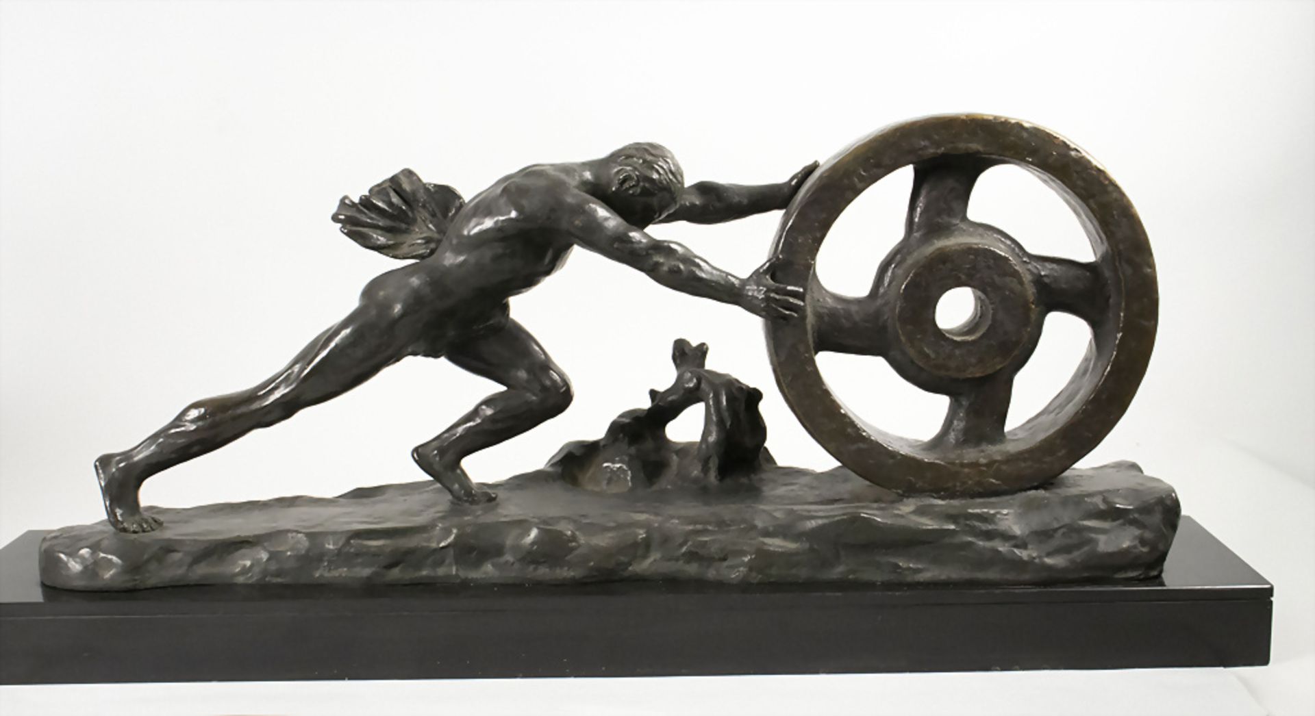 Ghanu GANTCHEFF (bulgarischer Bildhauer, um 1920 in Paris tätig), 'Athletischer, männlicher ... - Image 2 of 9