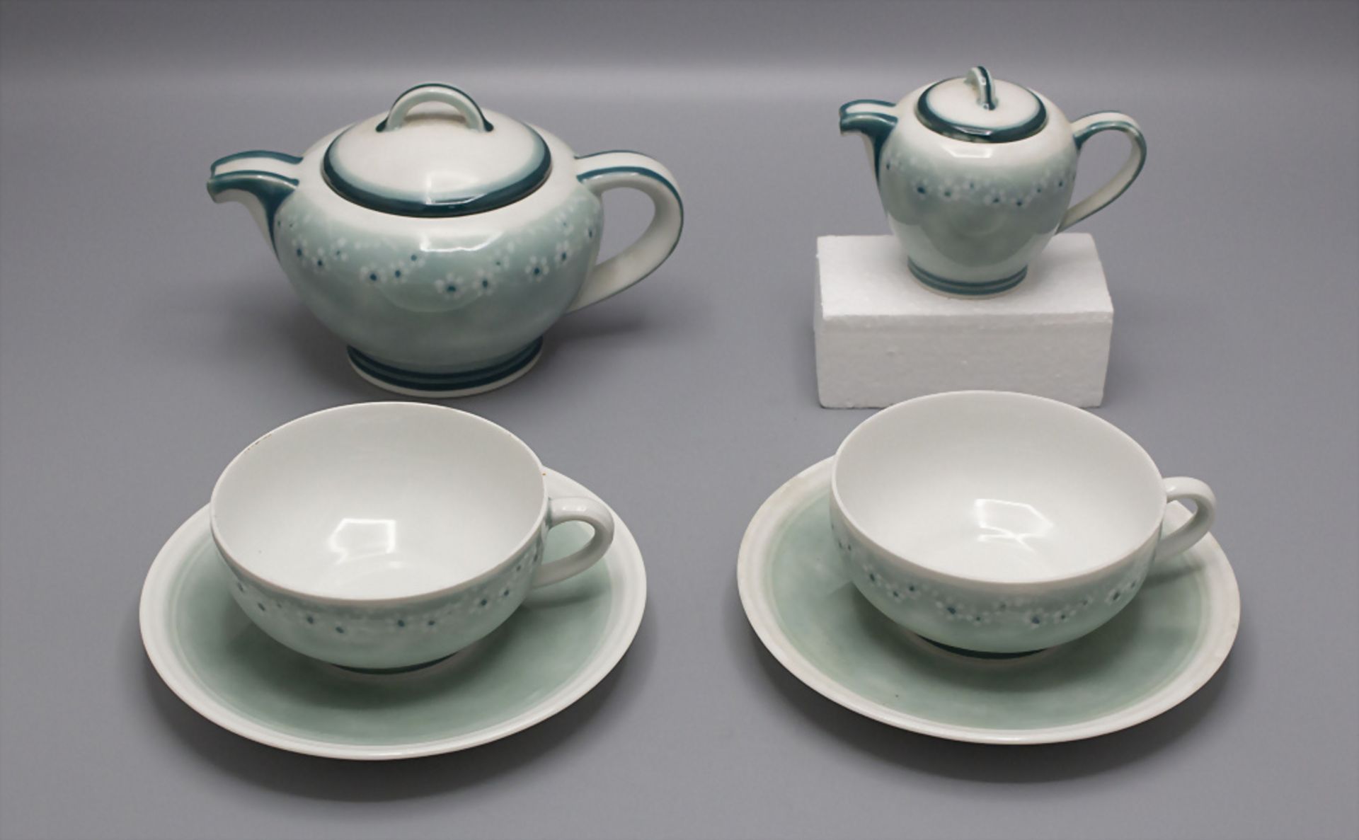 Art Déco Tete-á-Tete Teeset / An Art Deco tea set for two, Camille Tharaud, Limoges, um 1925
