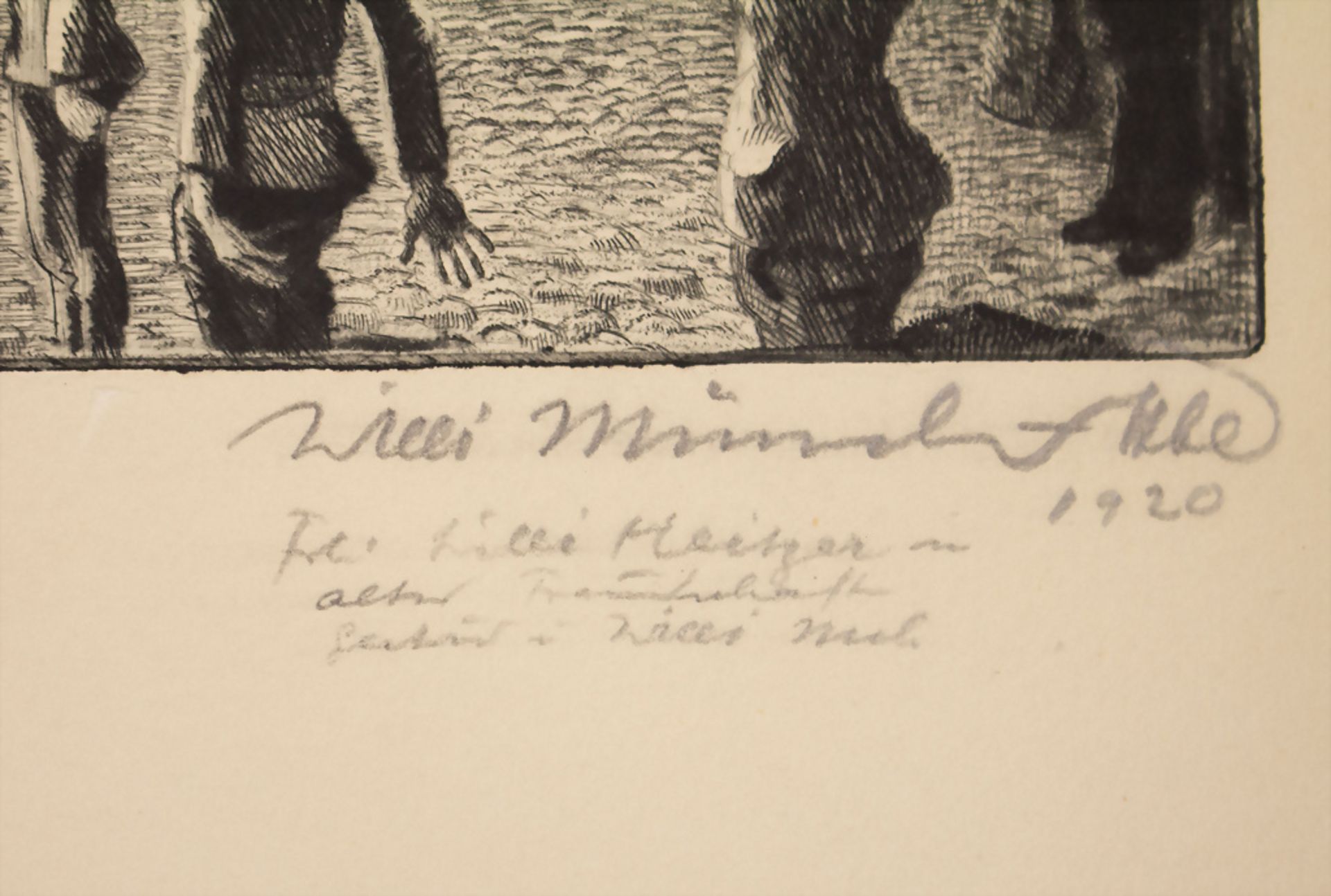 Willi MÜNCH-K'HE (1885-1960), 'Erster Frühlingstag' / 'First day of Spring', 1920 - Bild 4 aus 6