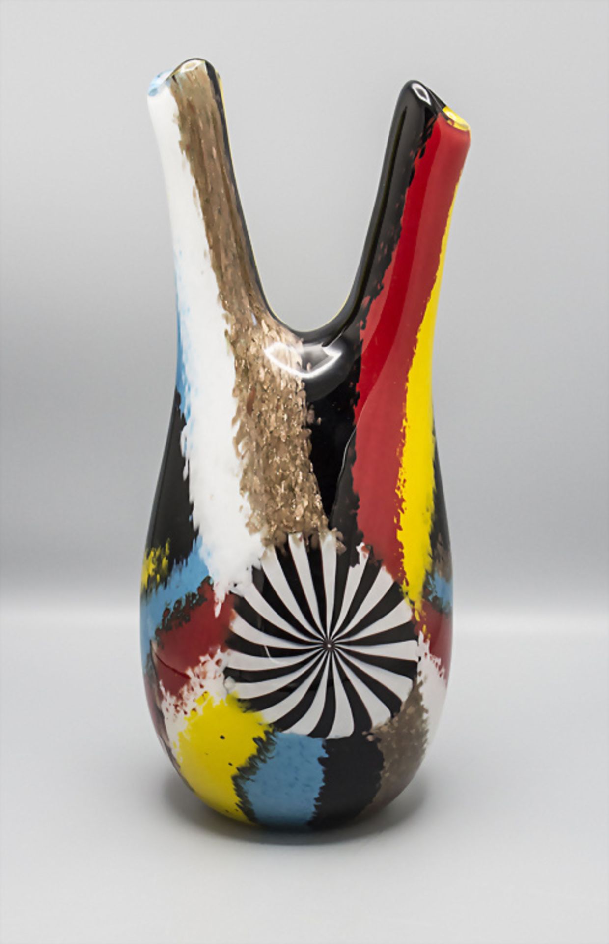 Doppelhalsvase / A double neck vase, Serie 'Oriente Salomone', Dino Martens, Murano, 1950