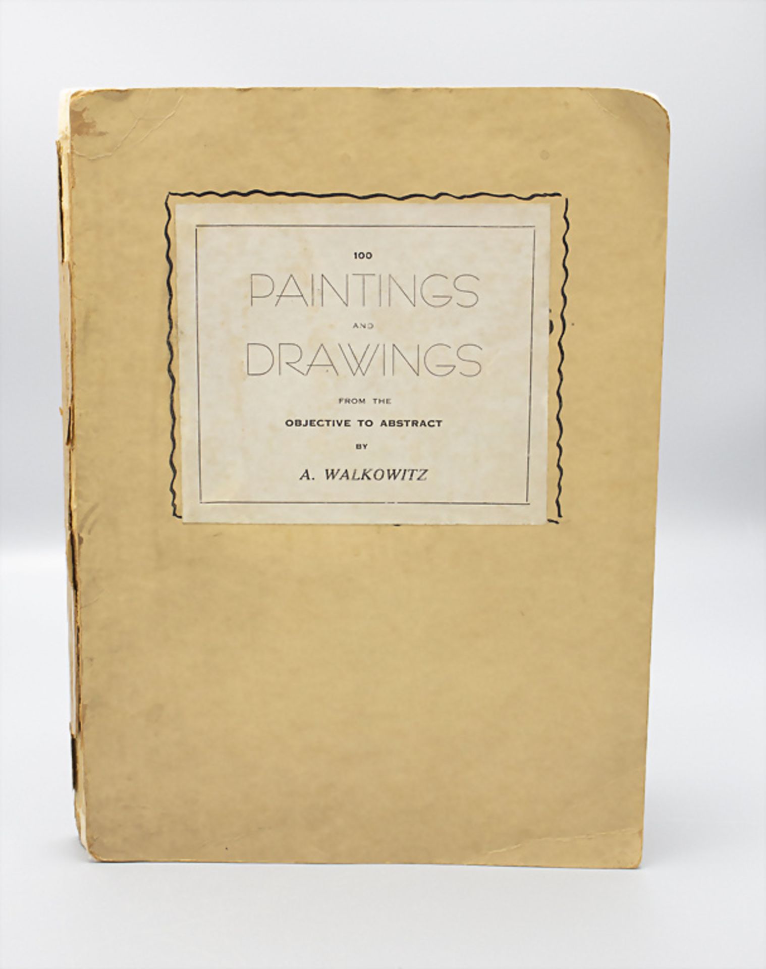 Abraham WALKOWITZ (1878-1965): 'One hundred drawings', mit Originalzeichnung, New York, 1925